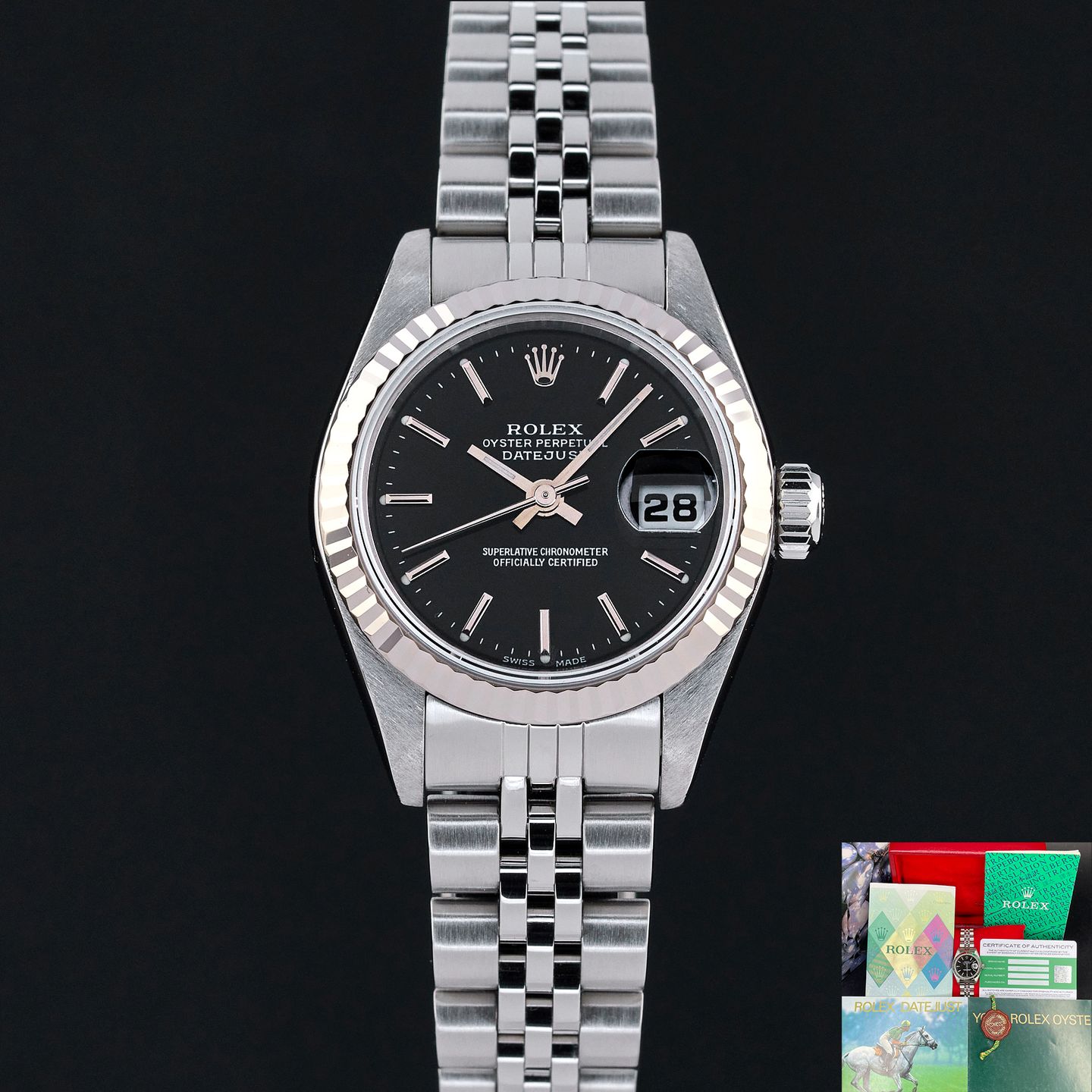 Rolex Lady-Datejust 79174 (2004) - 26mm Staal (1/8)