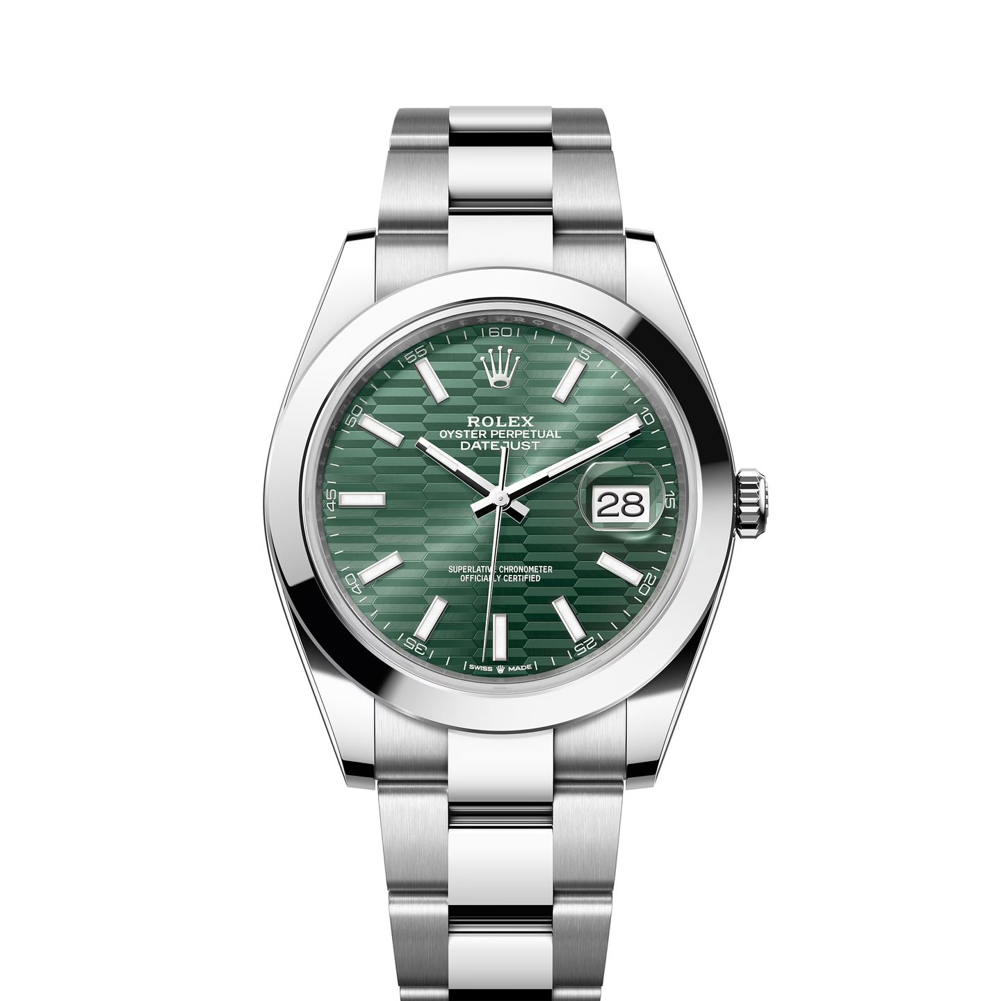 Rolex Datejust 41 126300 (2024) - Groen wijzerplaat 41mm Staal (1/1)