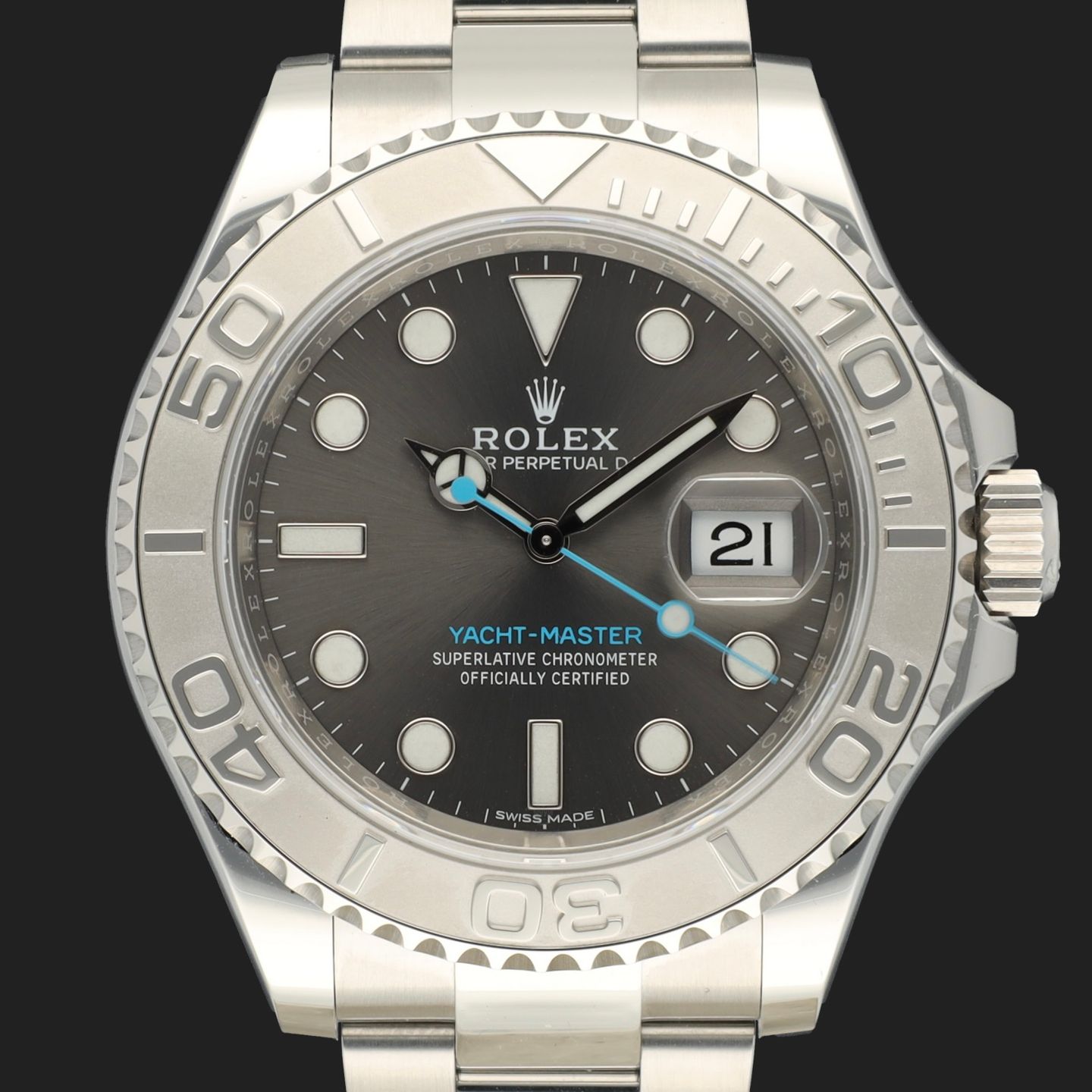 Rolex Yacht-Master 40 116622 (2018) - Grey dial 40 mm Steel case (3/8)