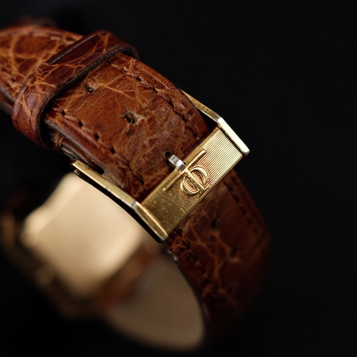 Baume & Mercier Vintage 38260 (Unknown (random serial)) - Brown dial 27 mm Yellow Gold case (8/8)