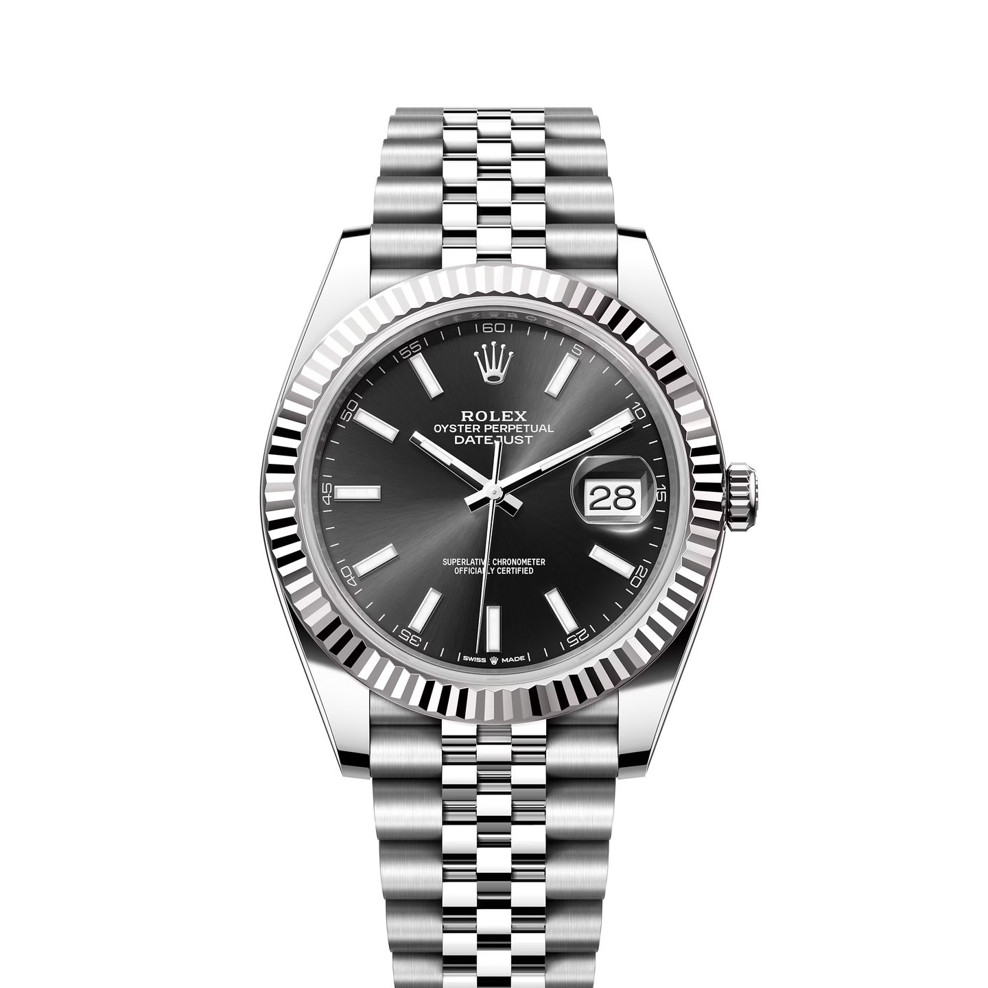 Rolex Datejust 41 126334 (2023) - Zwart wijzerplaat 41mm Staal (1/8)