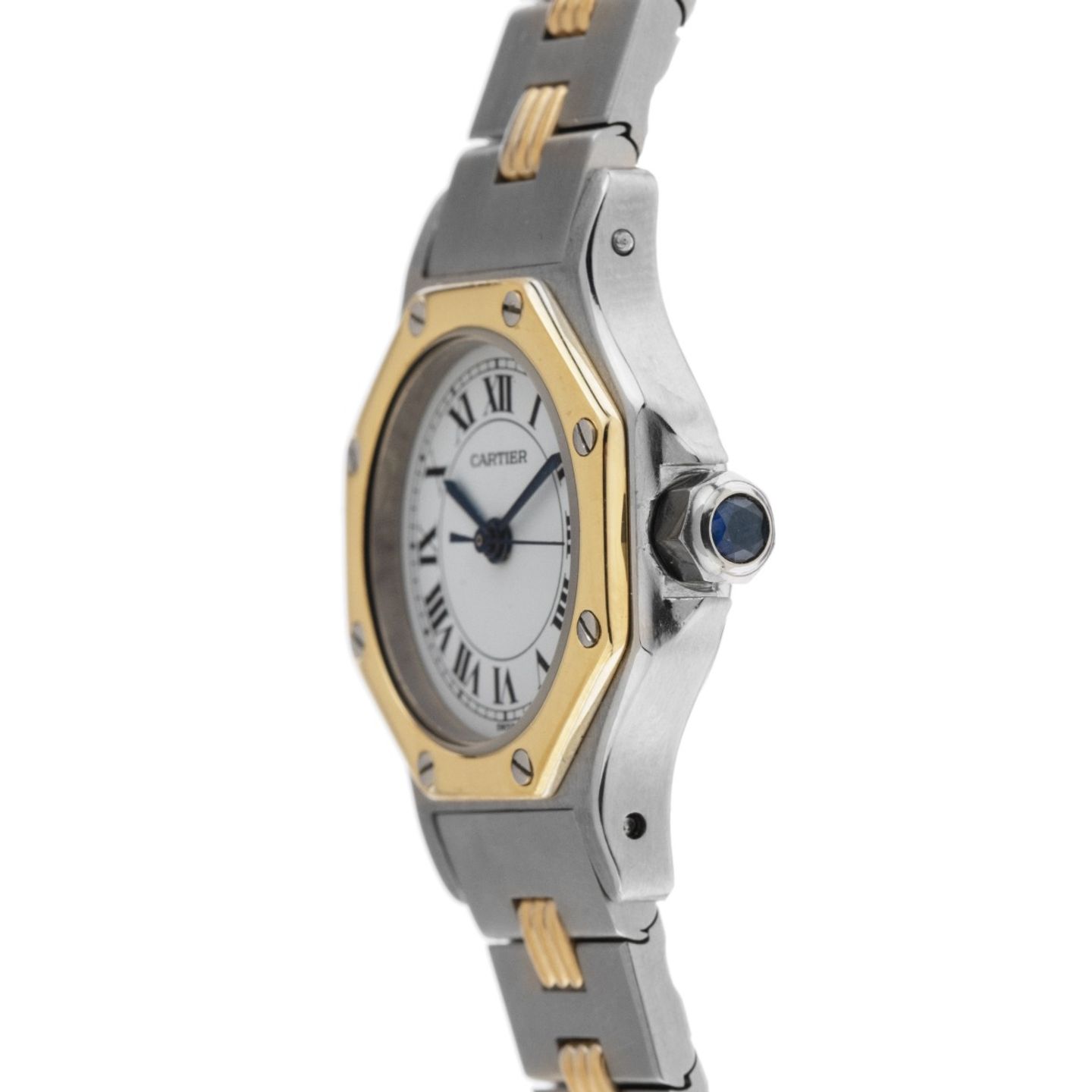 Cartier Santos 187903 (1985) - White dial 25 mm Steel case (4/8)