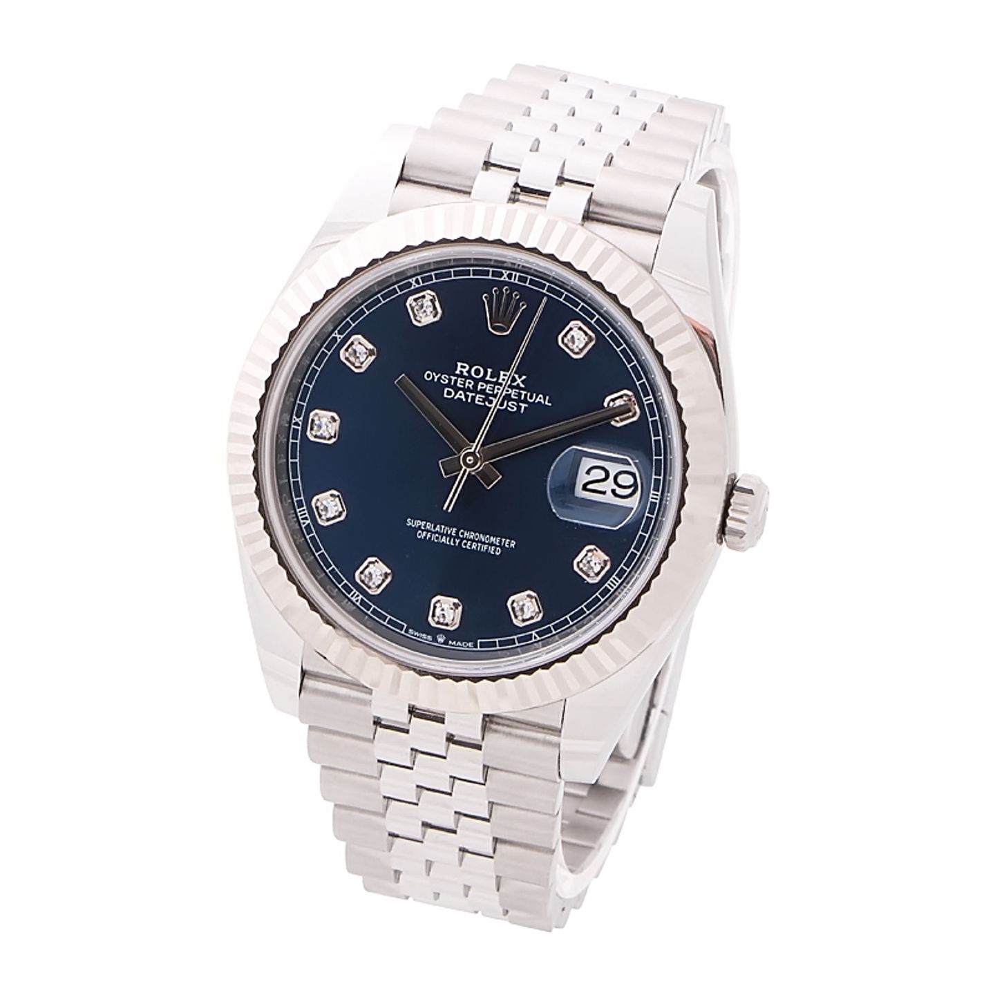 Rolex Datejust 41 126334 (2024) - Blauw wijzerplaat 41mm Staal (2/4)