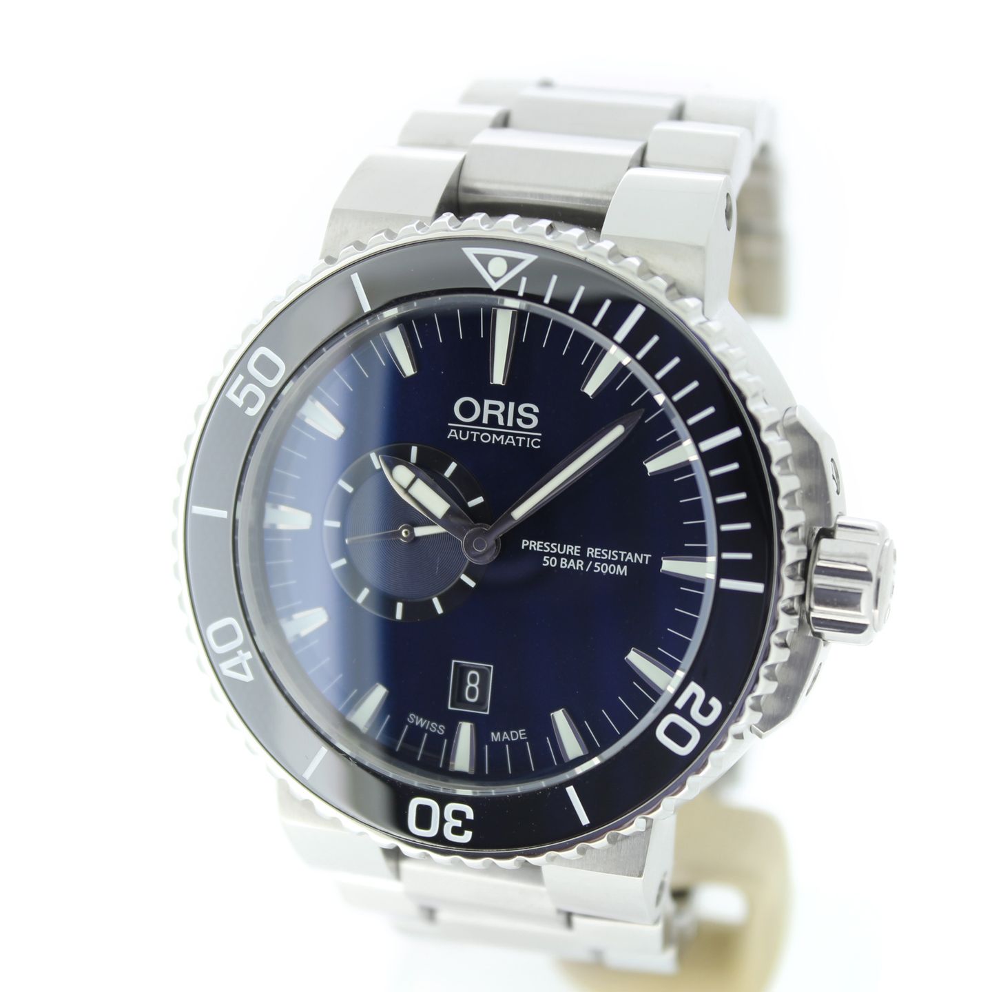 Oris Aquis Small Second 01 743 7673 4135-07 8 26 01PEB (2020) - Blue dial 46 mm Steel case (4/6)