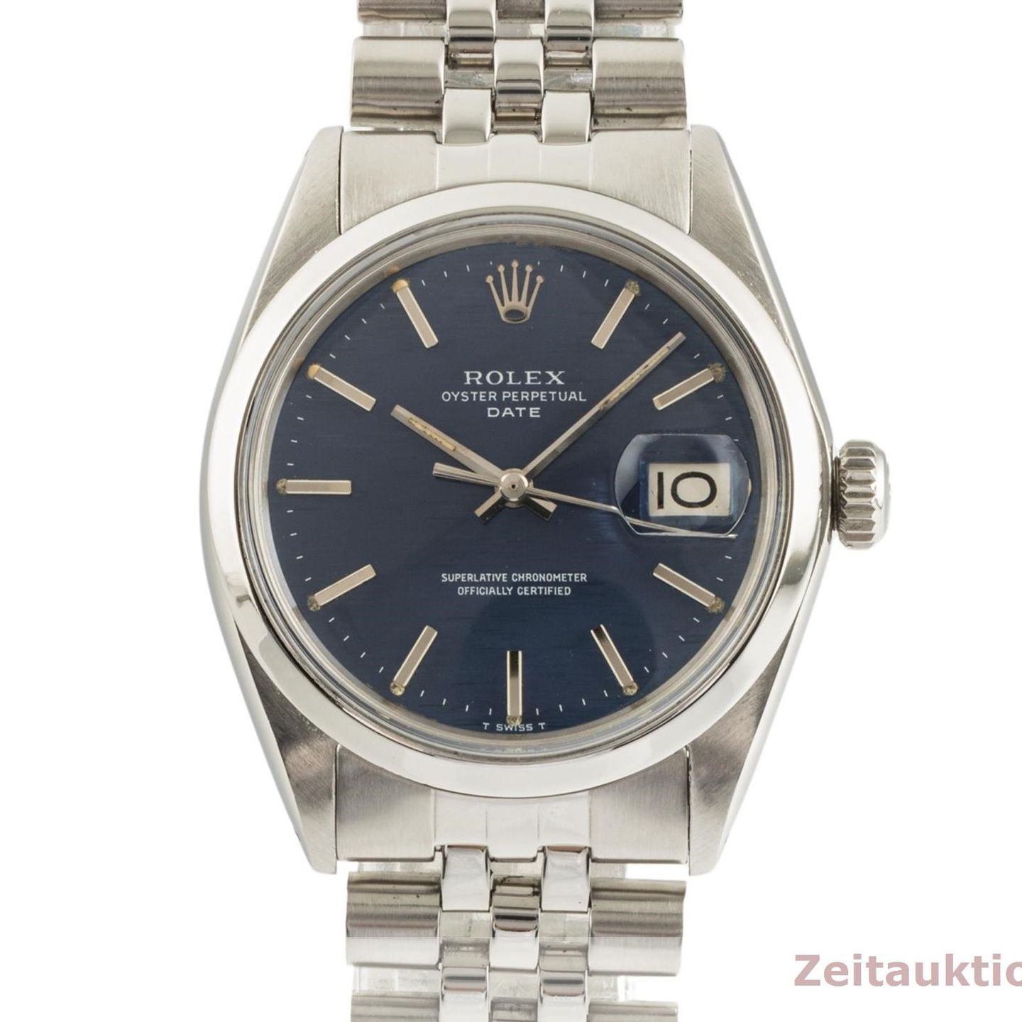 Rolex Oyster Perpetual Date 1500 (1969) - Blue dial 34 mm Steel case (8/8)