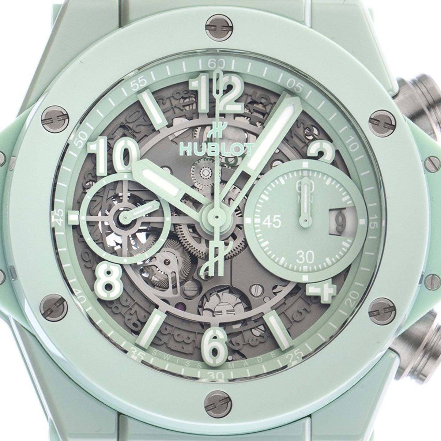 Hublot Big Bang Unico 441.GS.5221.RX (2025) - Green dial 42 mm Ceramic case (1/7)