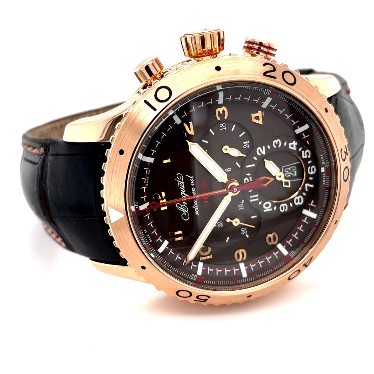 Breguet Type XX - XXI - XXII 3880BR/Z2/9XV (2022) - Brown dial 44 mm Rose Gold case (2/8)
