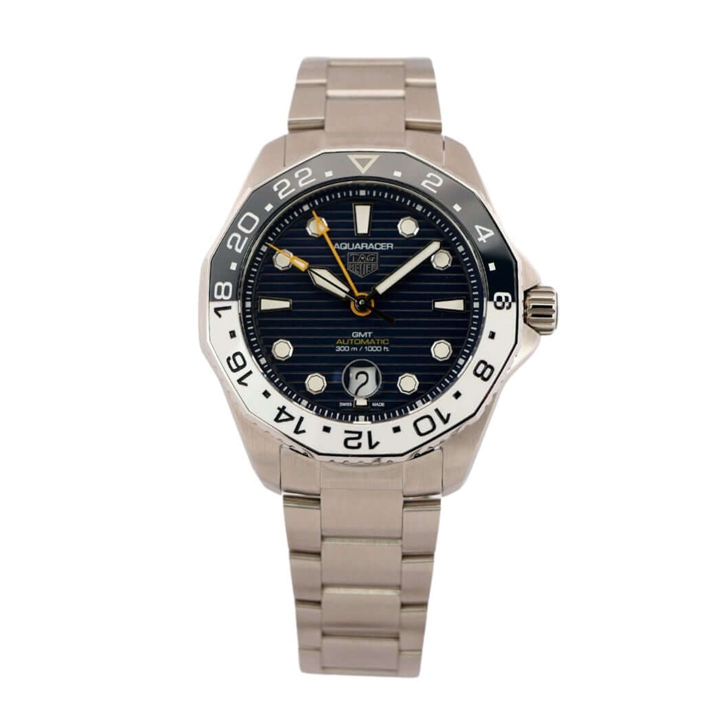 TAG Heuer Aquaracer 300M WBP2010.BA0632 (2023) - Blauw wijzerplaat 43mm Staal (2/8)