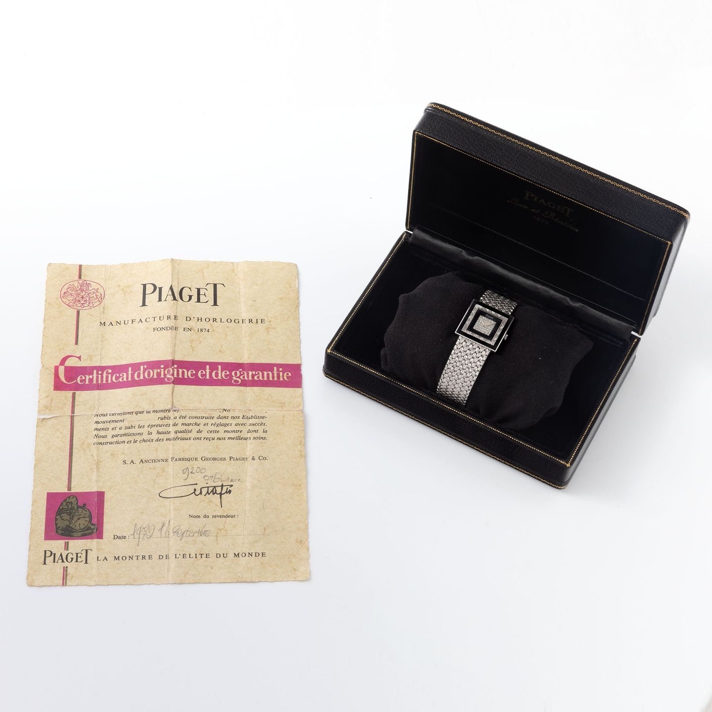 Piaget Altiplano 9200 (1970) - Diamant wijzerplaat 25mm Witgoud (2/8)