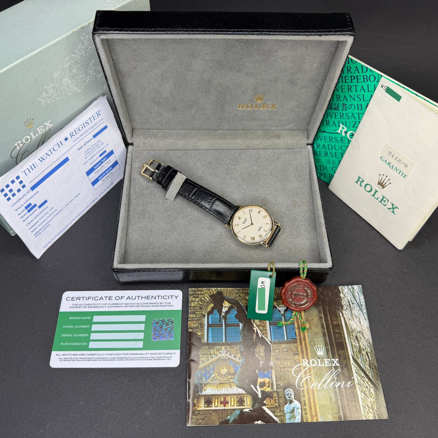 Rolex Cellini 5112 (1995) - 32mm Geelgoud (3/8)