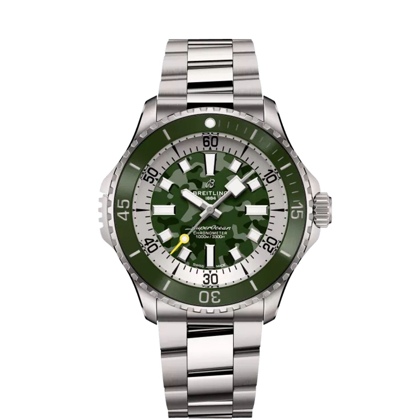 Breitling Superocean 46 E10379D31L1E1 (2024) - Green dial 47 mm Titanium case (1/1)