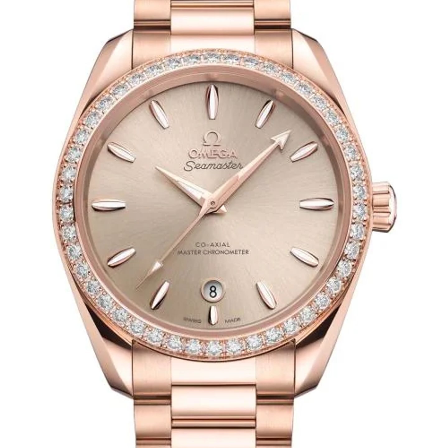 Omega Seamaster Aqua Terra 220.55.38.20.09.001 (2026) - Roze wijzerplaat 38mm Roségoud (1/1)