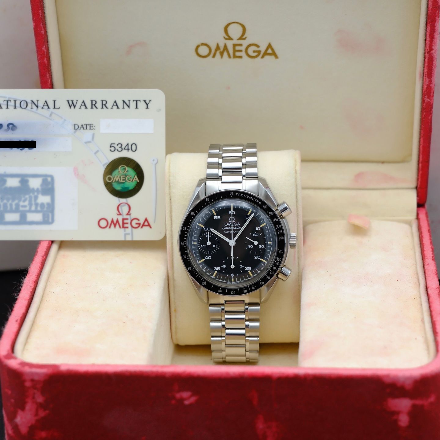 Omega Speedmaster Reduced 3510.50.00 (1993) - Black dial 39 mm Steel case (3/8)