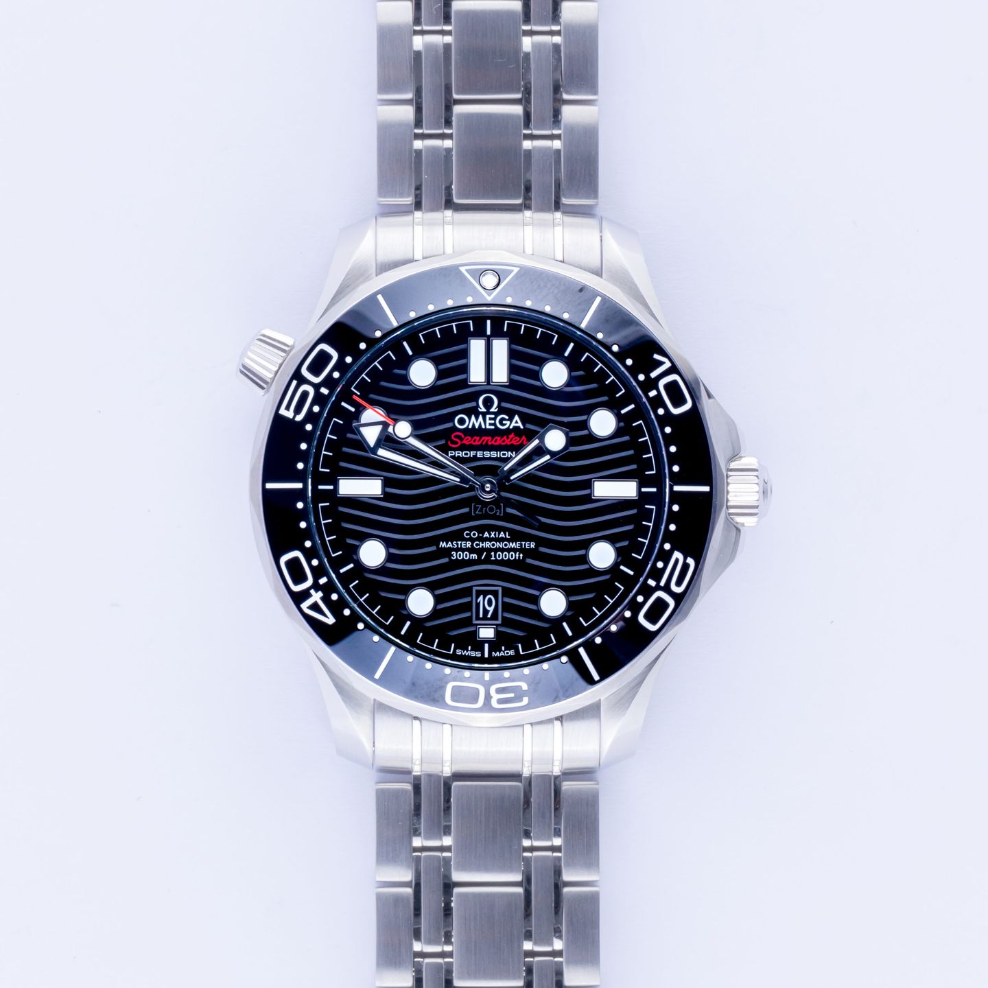 Omega Seamaster Diver 300 M 210.30.42.20.01.001 (Onbekend (willekeurig serienummer)) - Zwart wijzerplaat 42mm Staal (3/8)