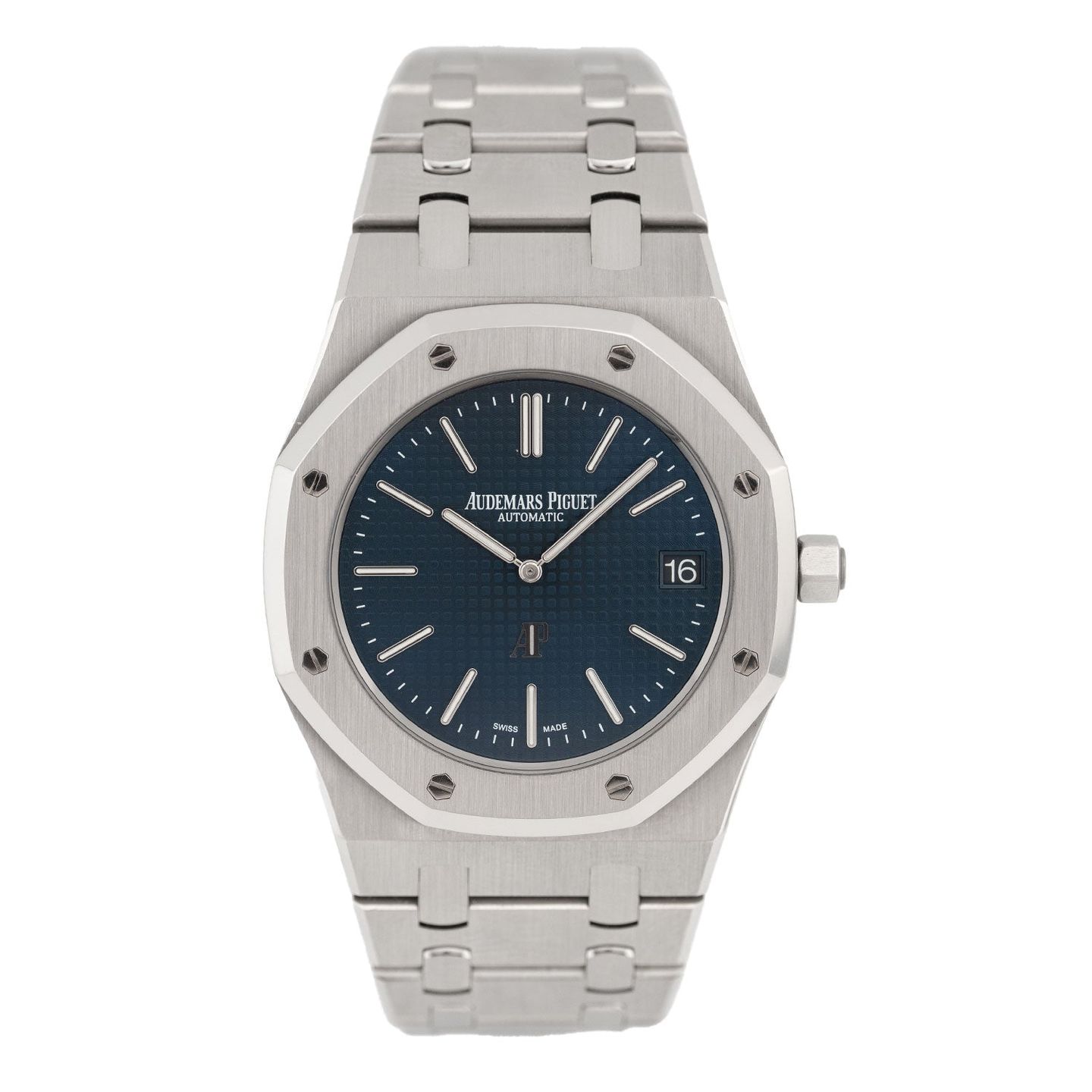 Audemars Piguet Royal Oak Jumbo 15202ST.OO.1240ST.01.A (2014) - Blue dial 39 mm Steel case (1/6)