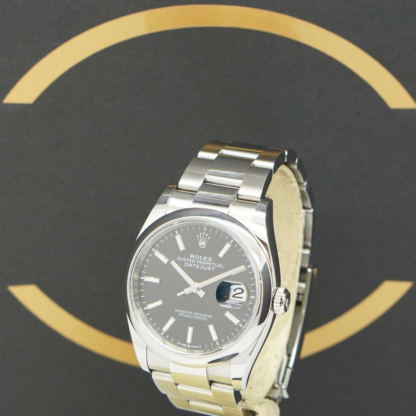 Rolex Datejust 36 126200 (2021) - Zwart wijzerplaat 36mm Staal (2/7)