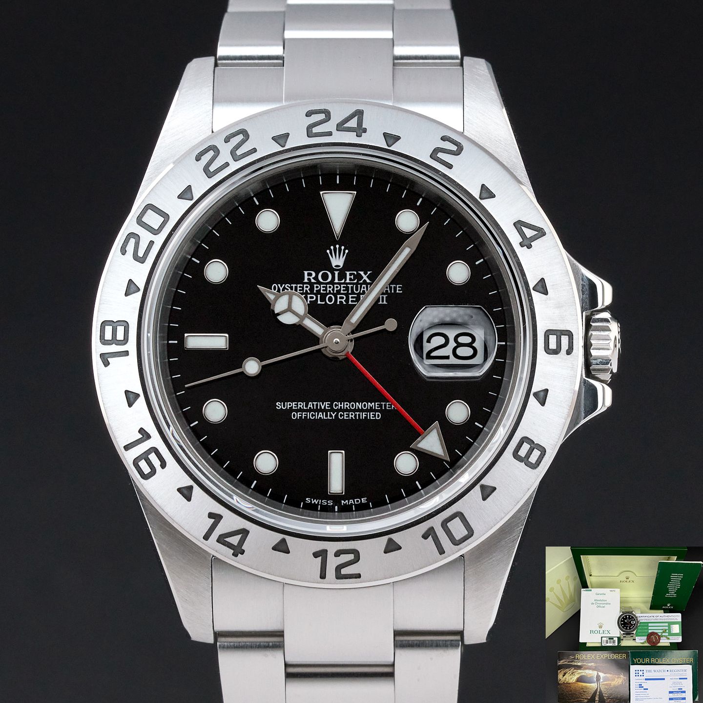 Rolex Explorer II 16570 (2004) - 40 mm Steel case (1/8)