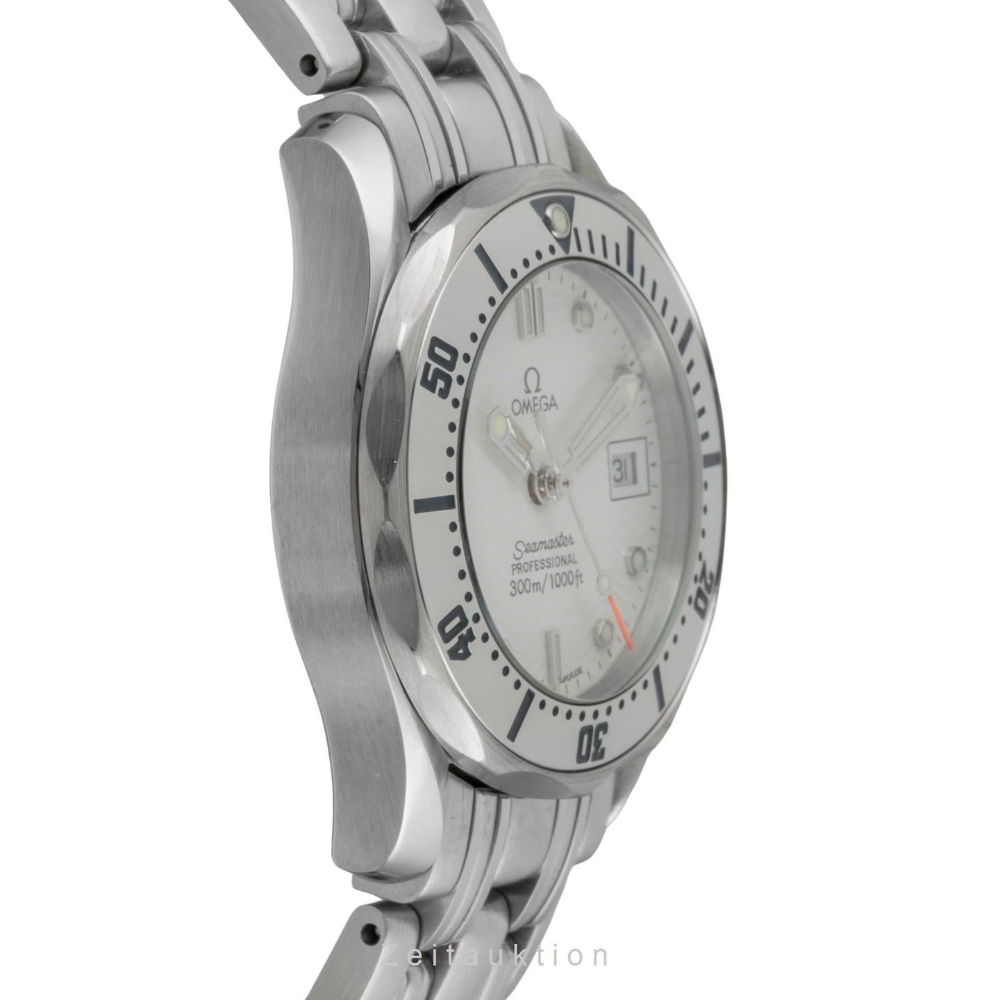 Omega Seamaster Diver 300 M 2582.20.00 (Unknown (random serial)) - White dial 28 mm Steel case (6/8)