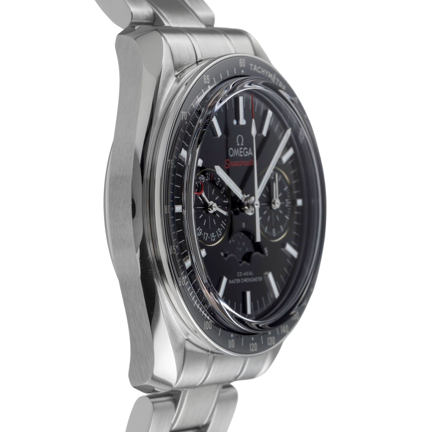 Omega Speedmaster Moonphase 304.30.44.52.01.001 (Unknown (random serial)) - Black dial 44 mm Steel case (7/8)