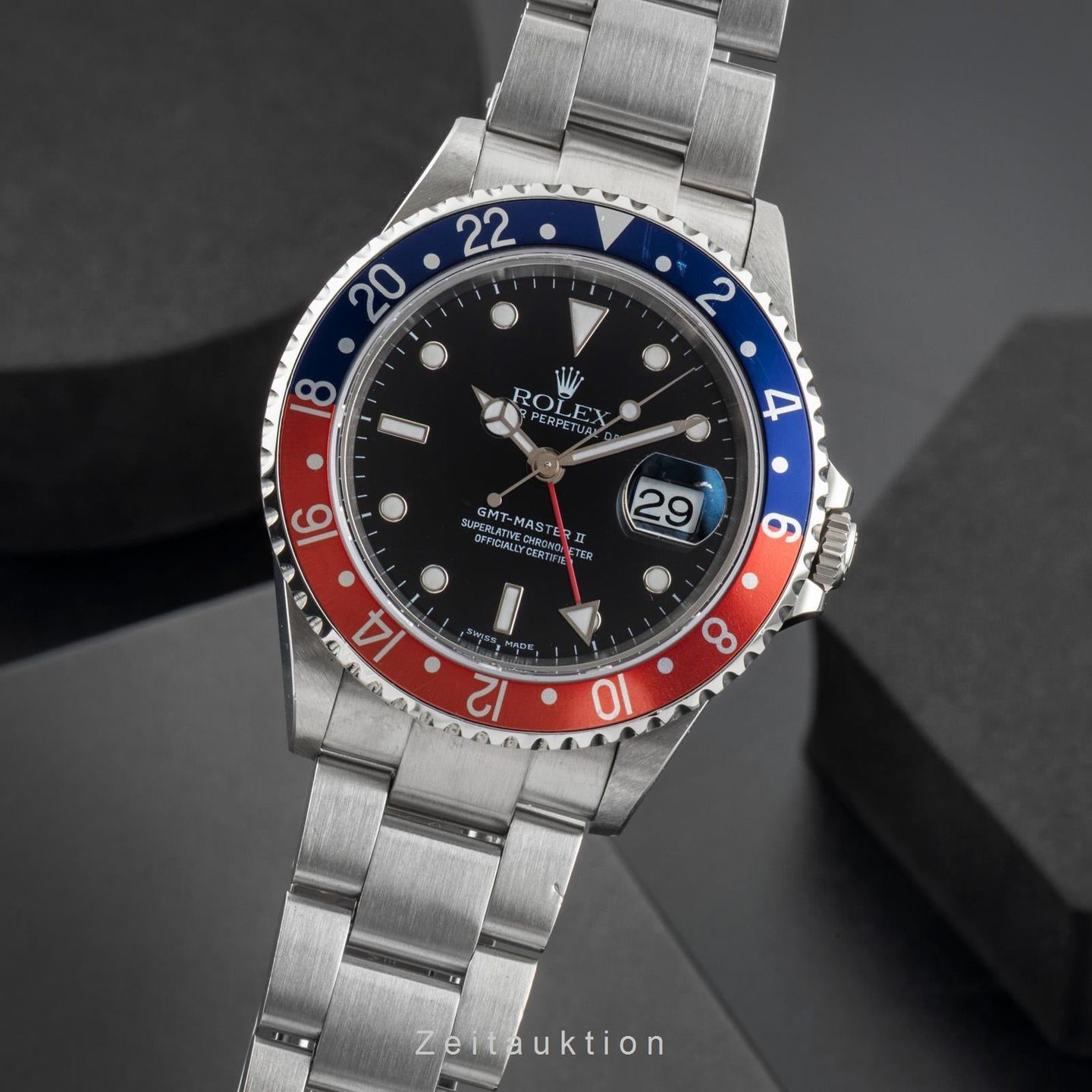 Rolex GMT-Master II 16710 (Unknown (random serial)) - Black dial 40 mm Steel case (1/8)