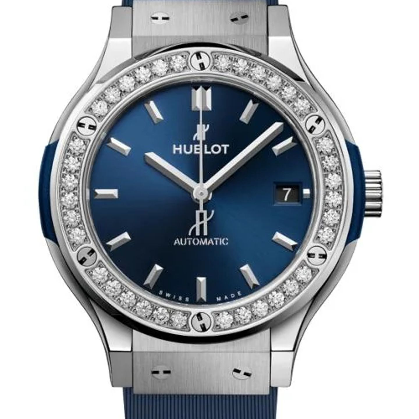 Hublot Classic Fusion Blue 565.NX.7170.RX.1204 (2026) - Blauw wijzerplaat 38mm Titanium (1/1)