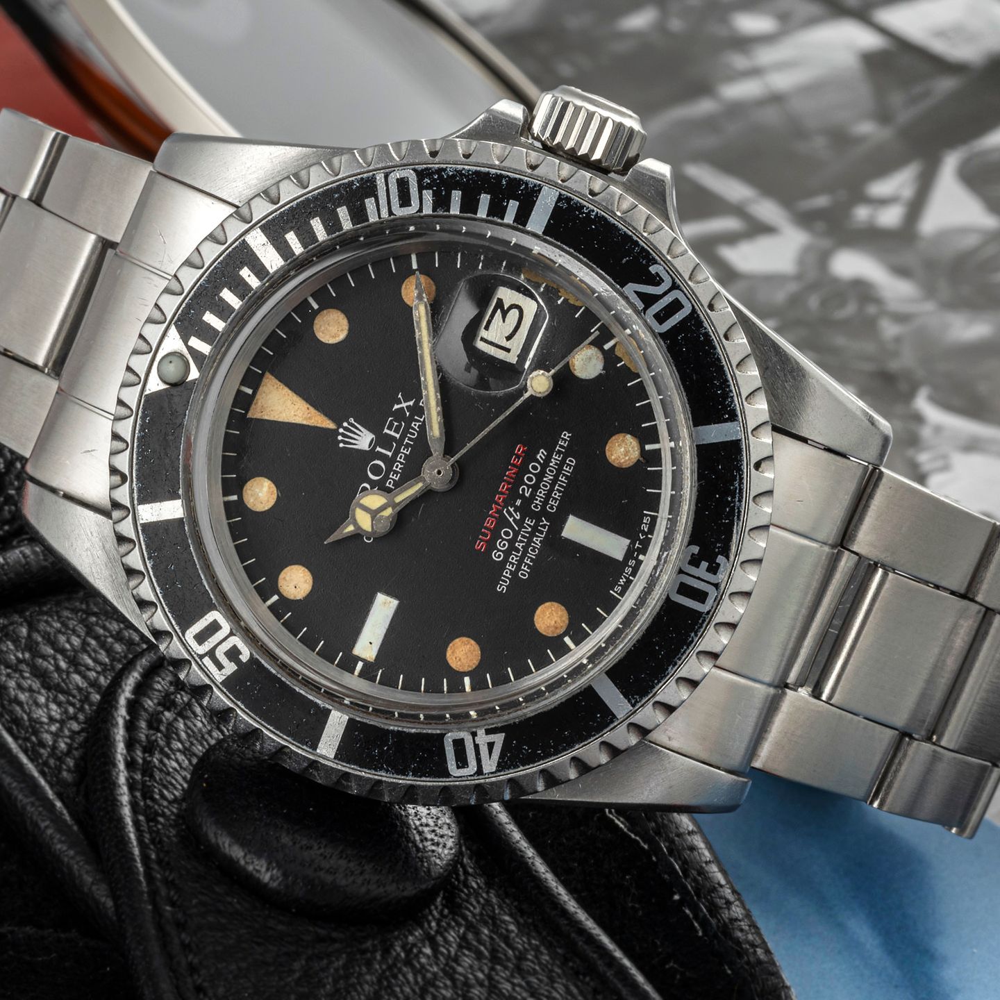 Rolex Submariner Date 1680 (1972) - Zwart wijzerplaat 40mm Staal (2/8)