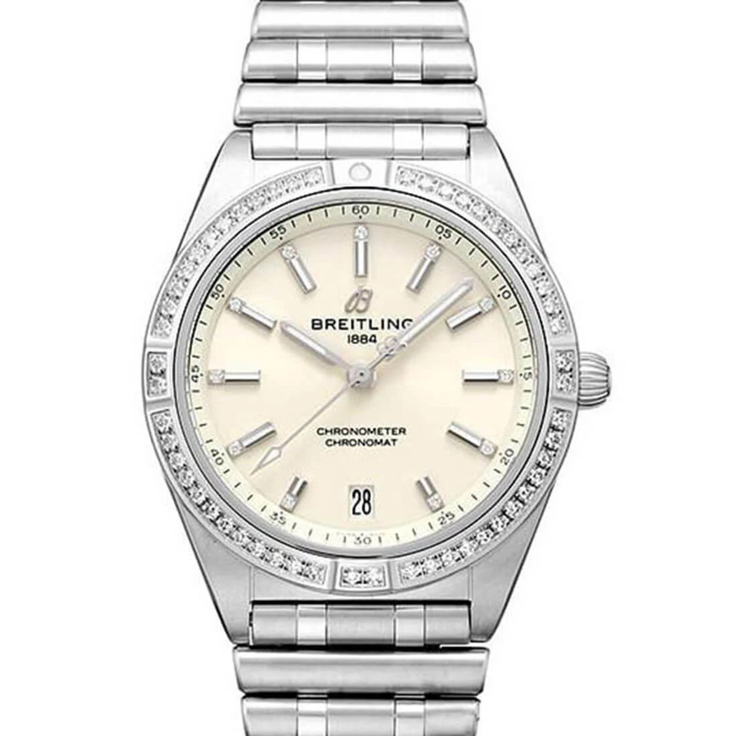 Breitling Chronomat 36 A10380591A1A1 (2023) - White dial 36 mm Steel case (1/2)