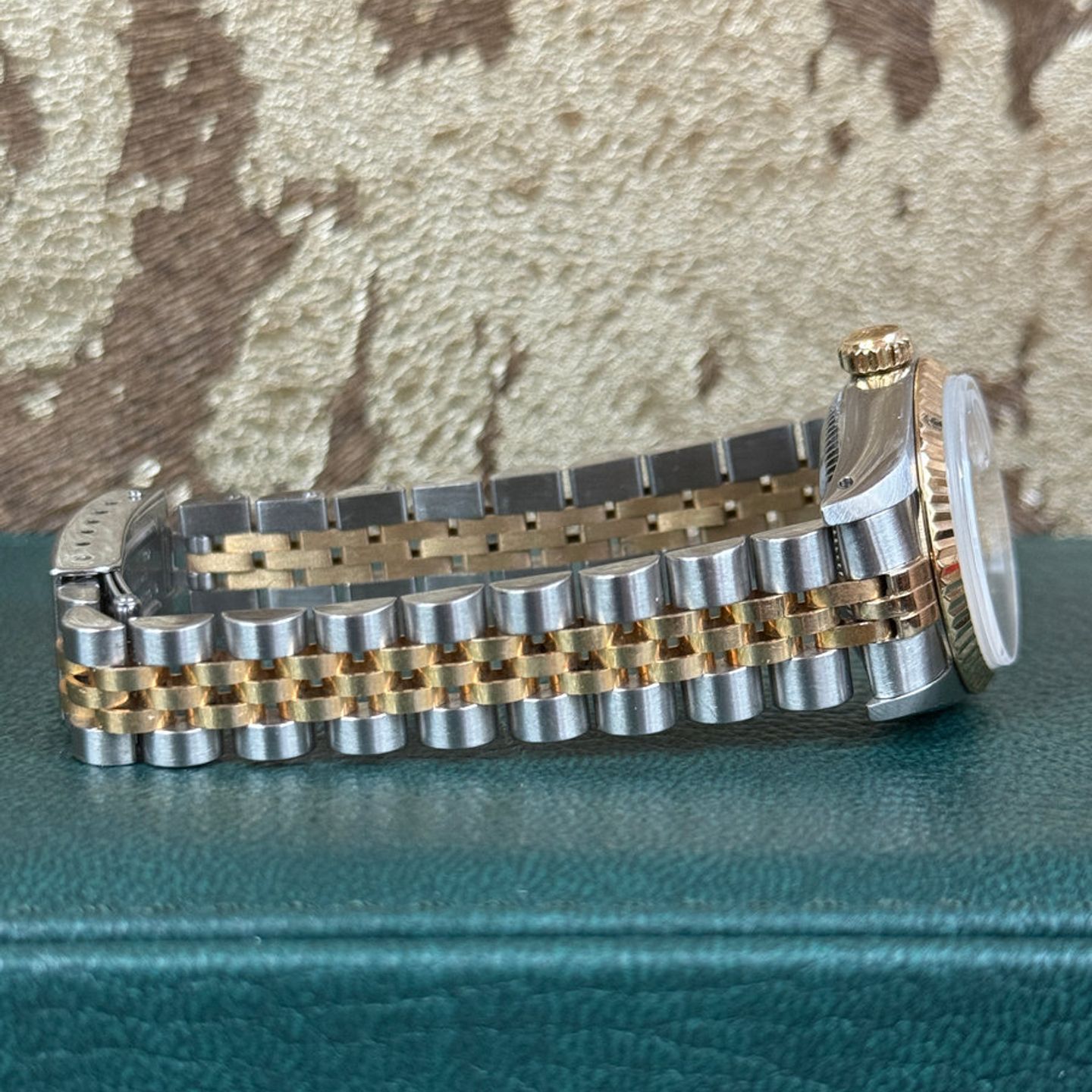 Rolex Lady-Datejust 69173 (1987) - Champagne dial 26 mm Gold/Steel case (4/8)