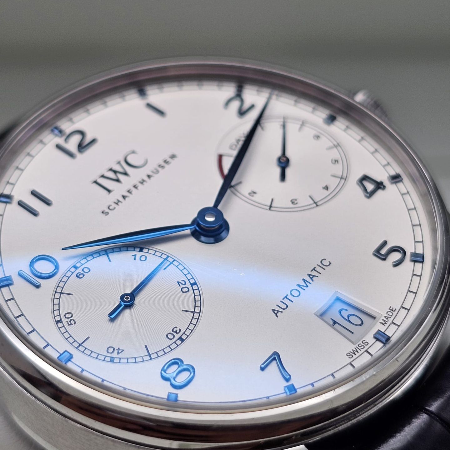 IWC Portuguese Automatic IW500705 (2016) - Zilver wijzerplaat 42mm Staal (3/8)