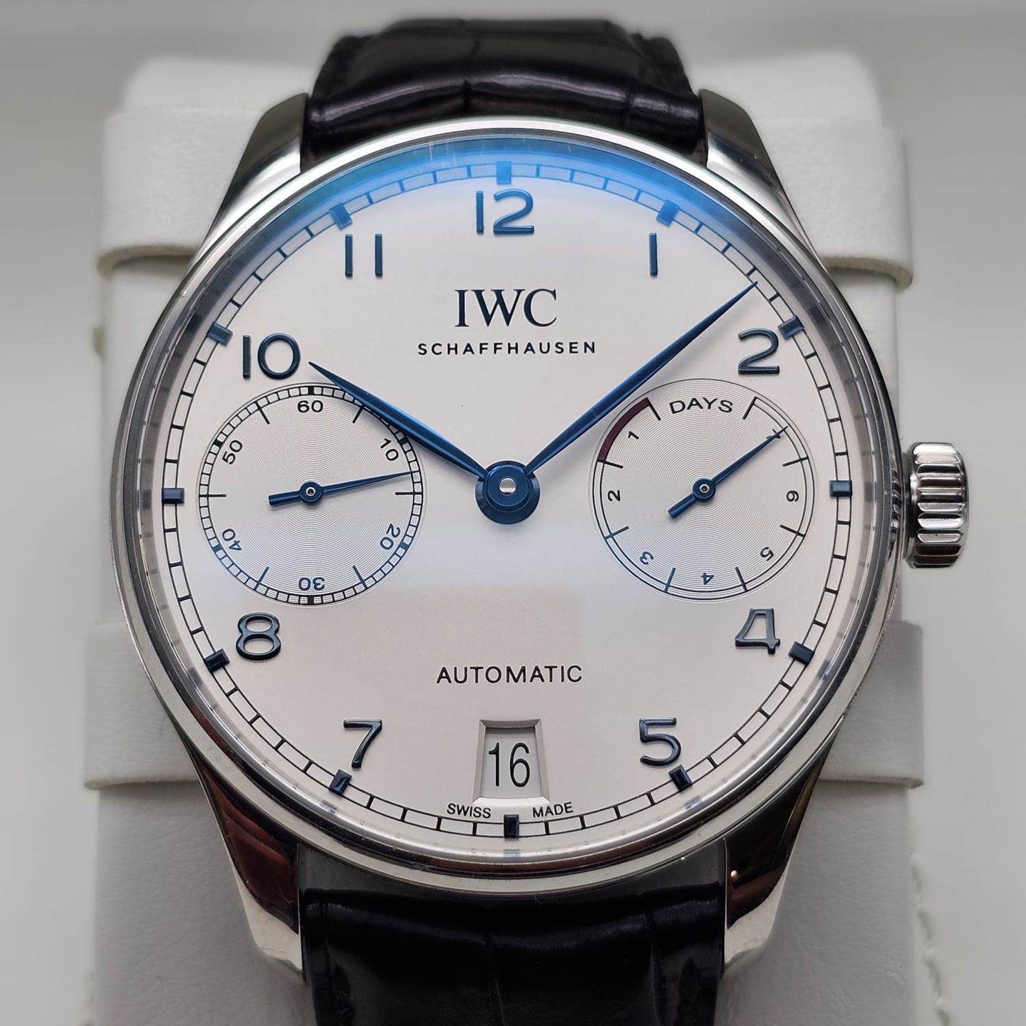 IWC Portuguese Automatic IW500705 (2016) - Zilver wijzerplaat 42mm Staal (1/8)