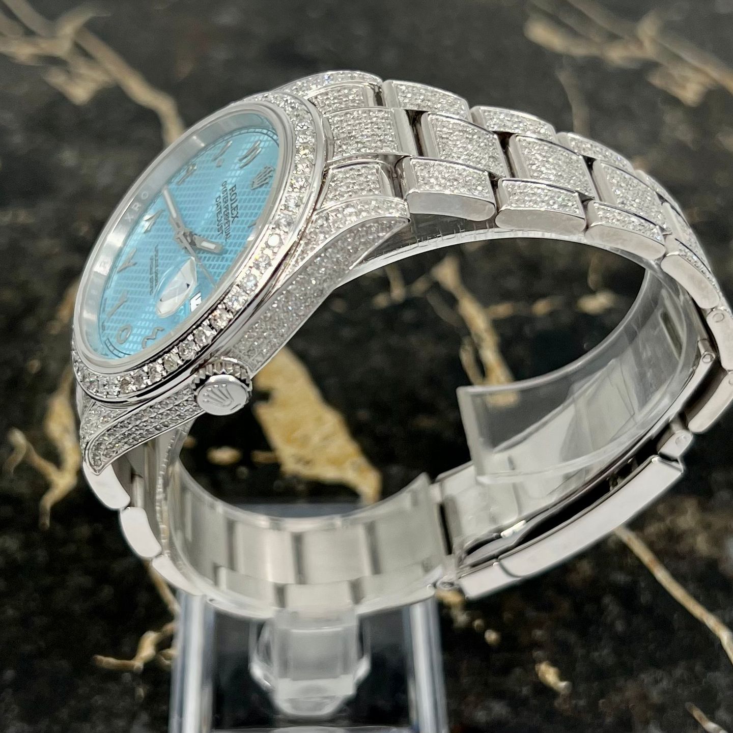 Rolex Datejust 41 126300 (2021) - Turquoise wijzerplaat 41mm Staal (6/8)