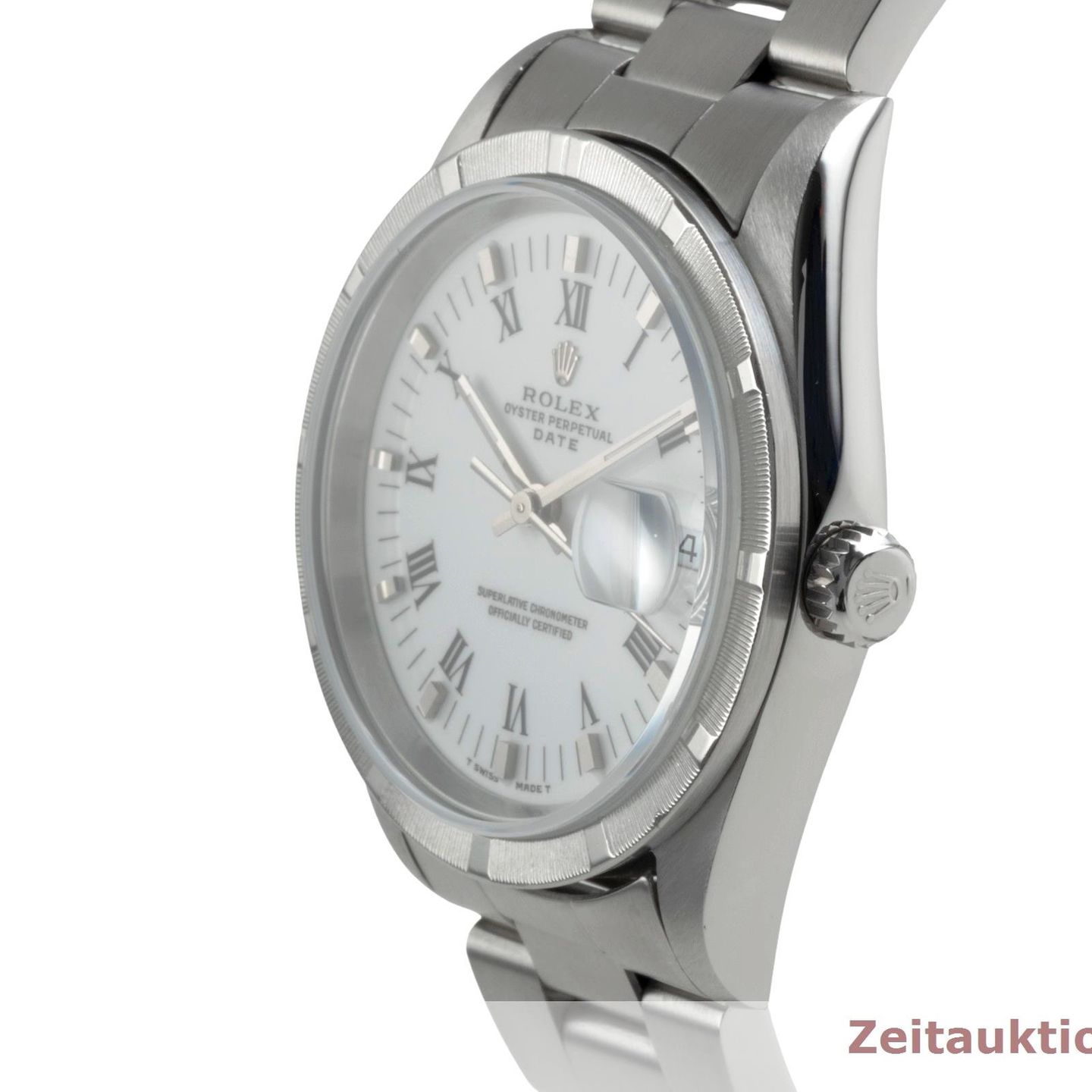 Rolex Oyster Perpetual Date 115210 (1998) - White dial 34 mm Steel case (6/8)