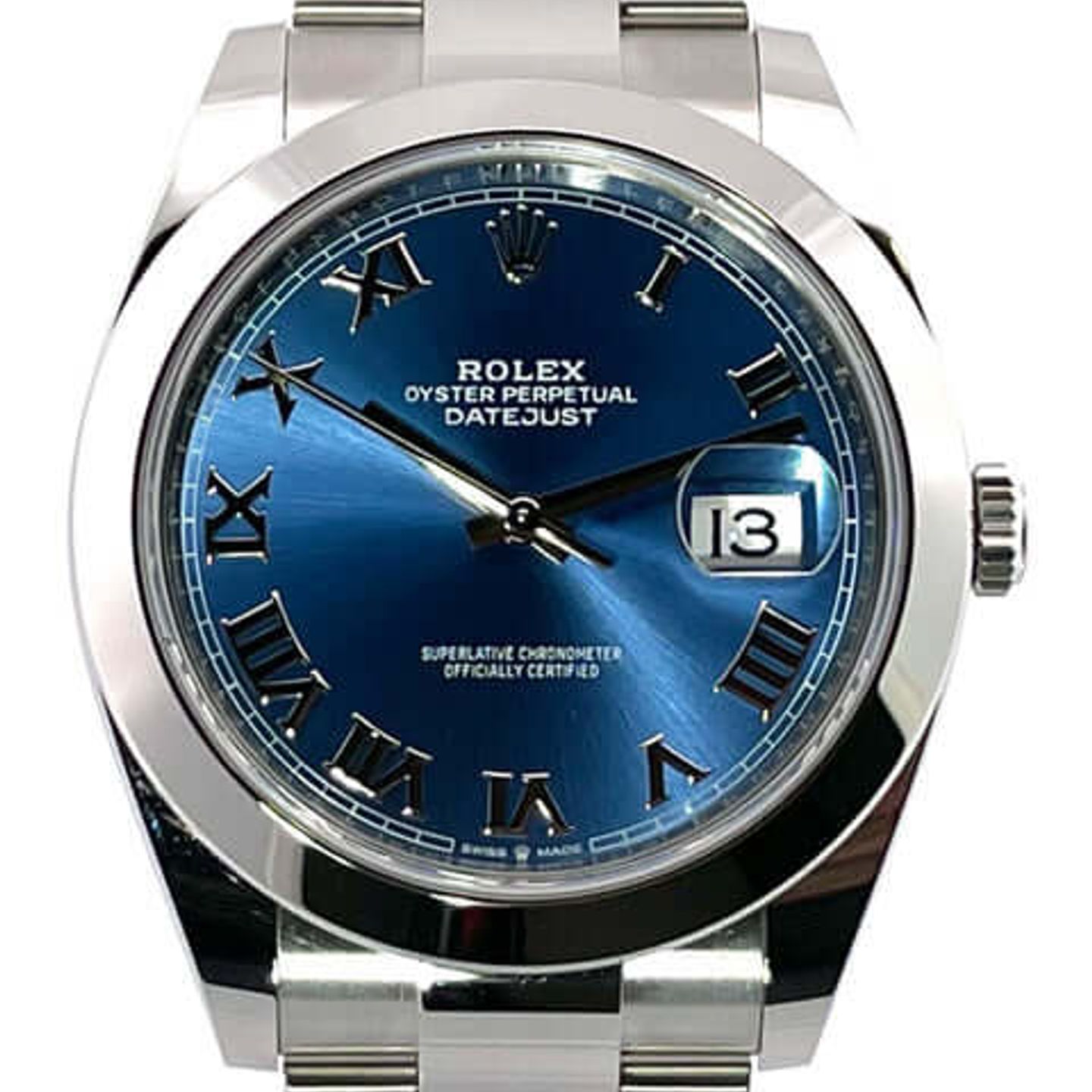 Rolex Datejust 41 126300 (2024) - Blauw wijzerplaat 41mm Staal (1/8)