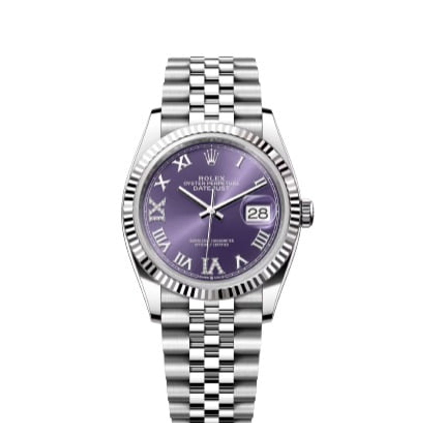 Rolex Datejust 36 126234 (2024) - Purple dial 36 mm Steel case (1/6)