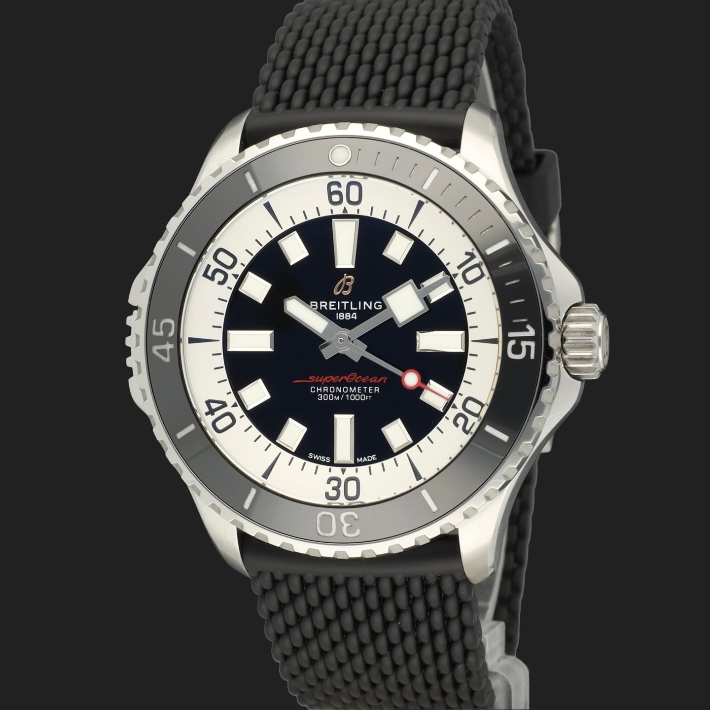 Breitling Superocean 46 A17378 (Unknown (random serial)) - Black dial 46 mm Steel case (1/8)
