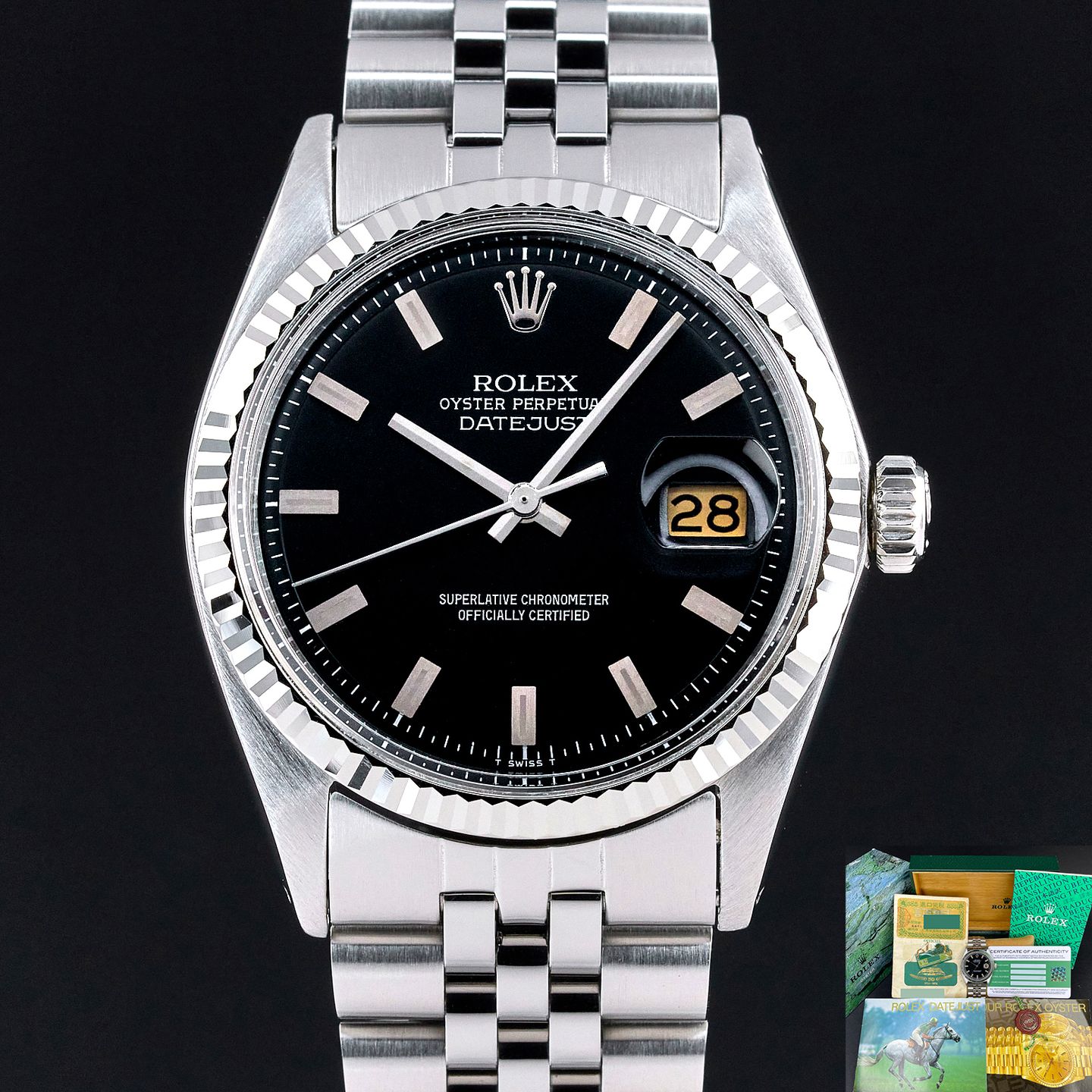 Rolex Datejust 1601 (1976) - 36mm Staal (1/8)