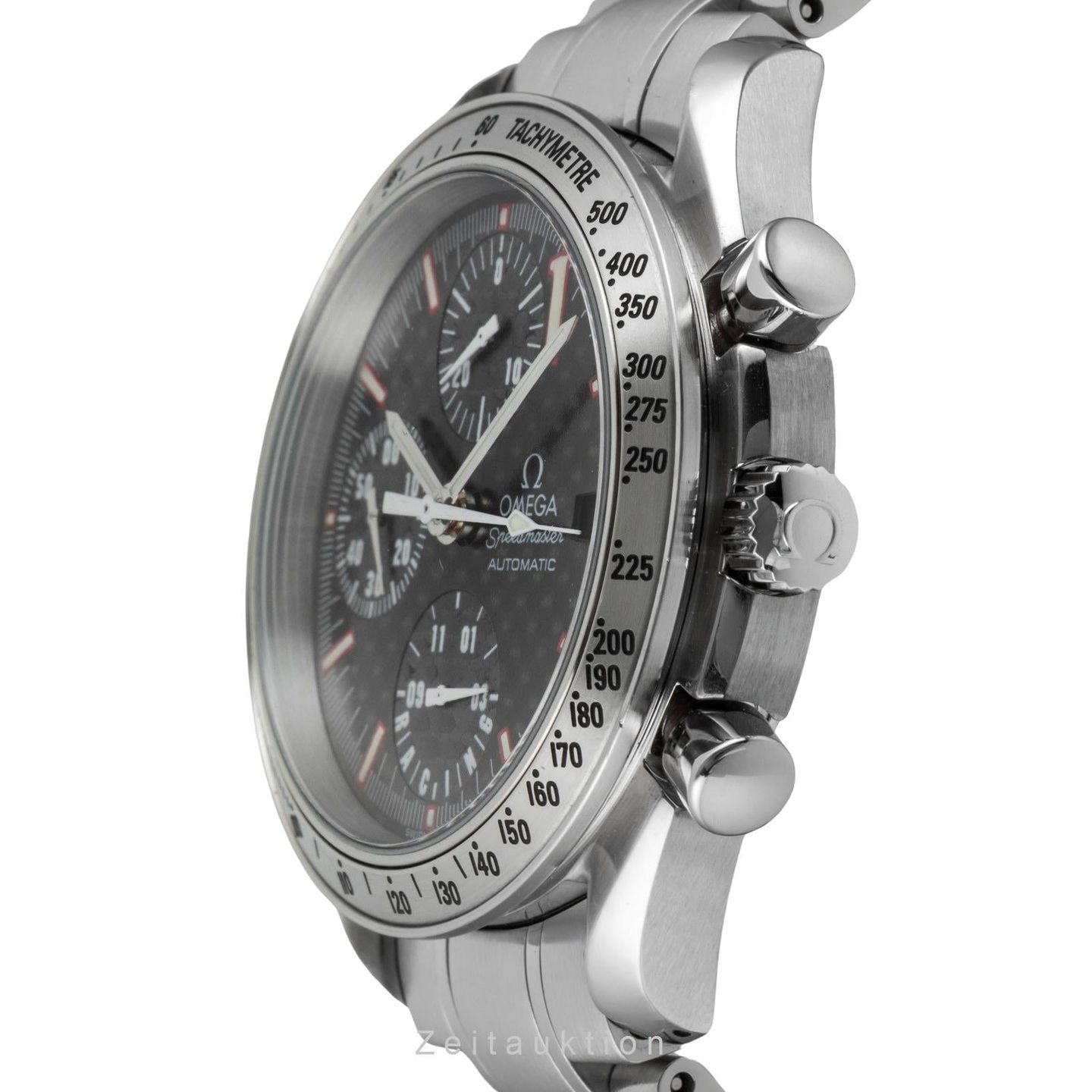 Omega Speedmaster Date 3519.50.00 (2001) - Zwart wijzerplaat 39mm Staal (5/8)