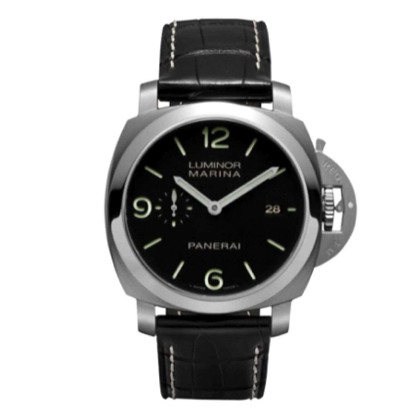 Panerai Luminor Marina 1950 3 Days Automatic PAM00312 (2012) - Black dial 44 mm Steel case (1/2)