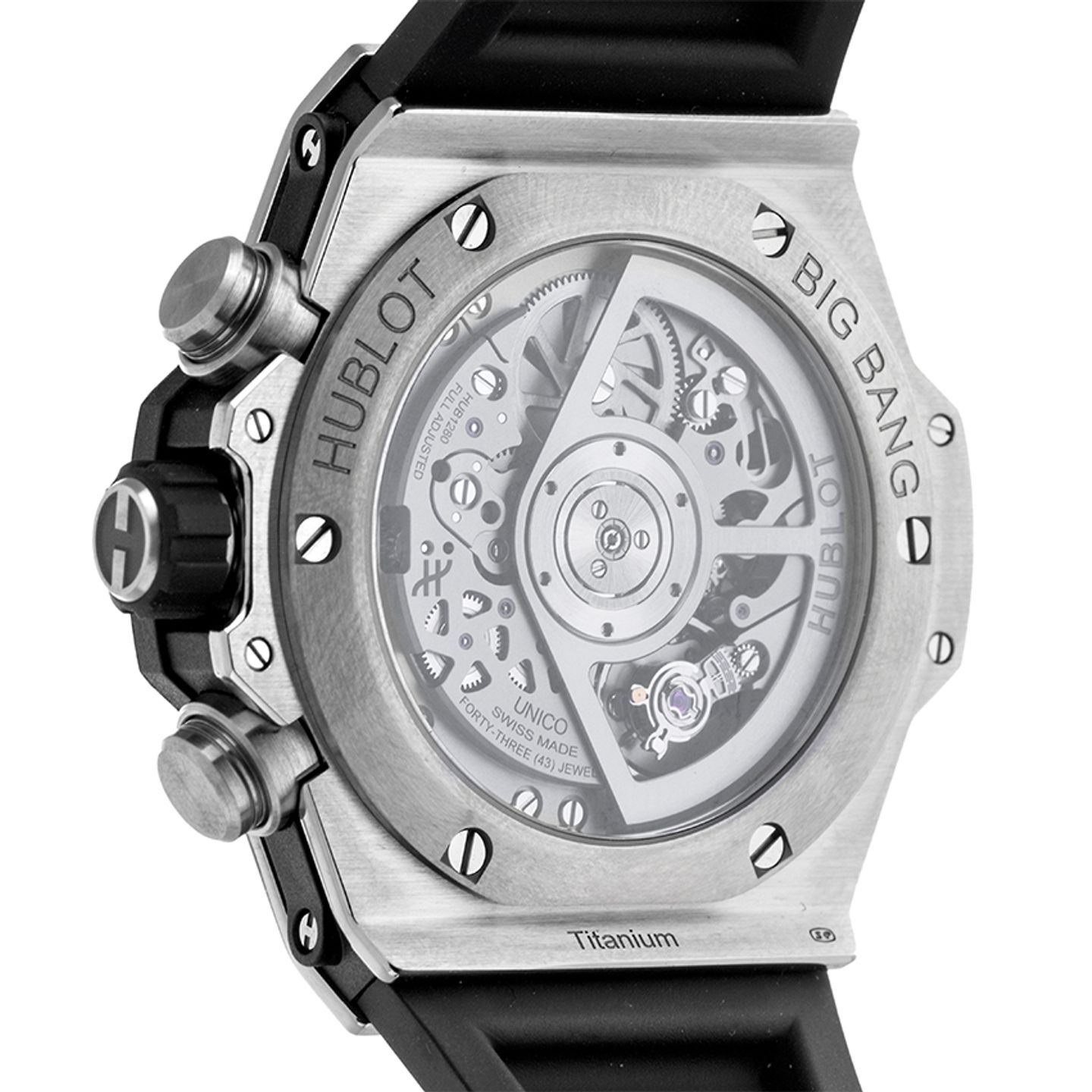 Hublot Big Bang 411.NM.1171.RX  (2024) - Transparent dial 42 mm Titanium case (6/7)