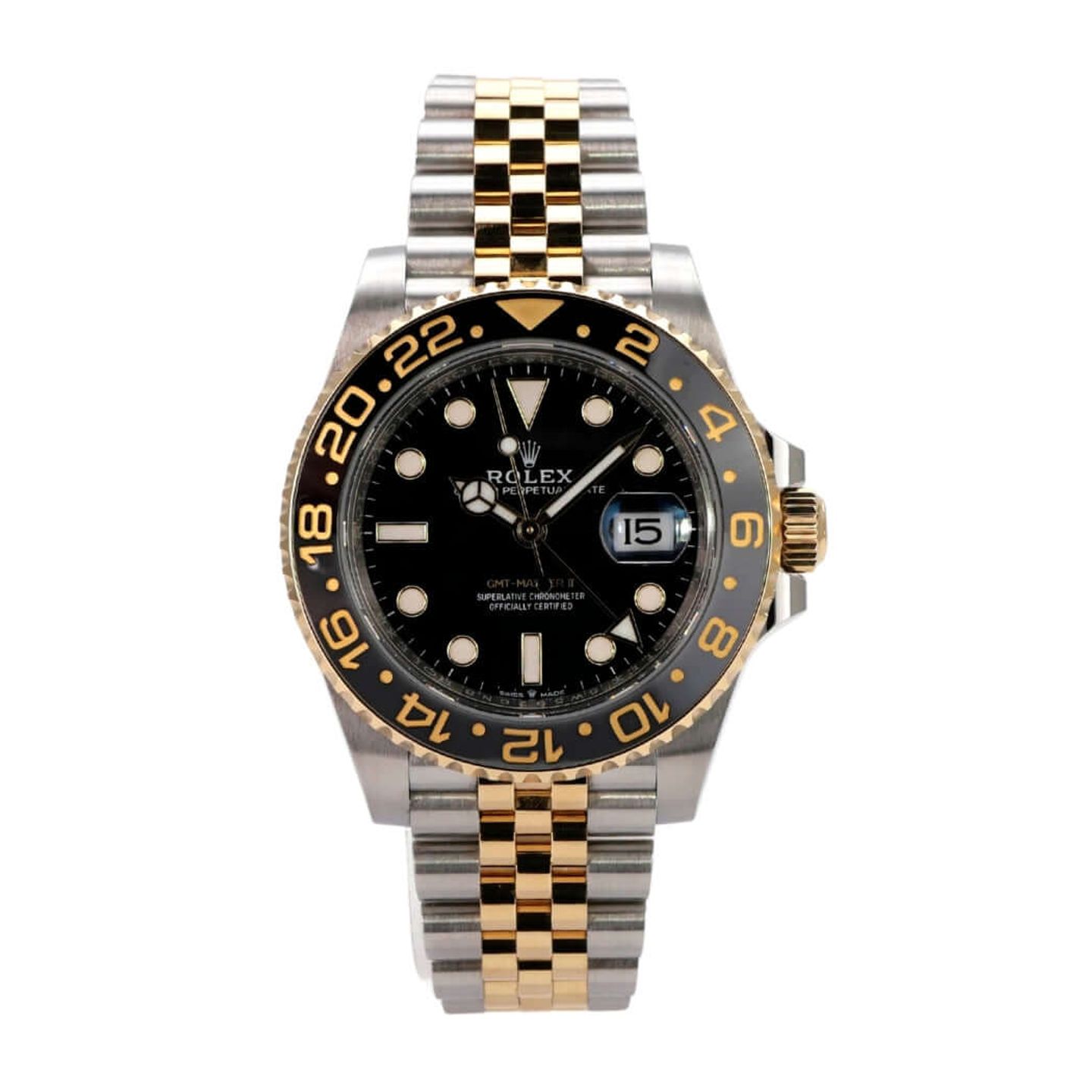 Rolex GMT-Master II 126713GRNR (2024) - Zwart wijzerplaat 40mm Goud/Staal (2/8)