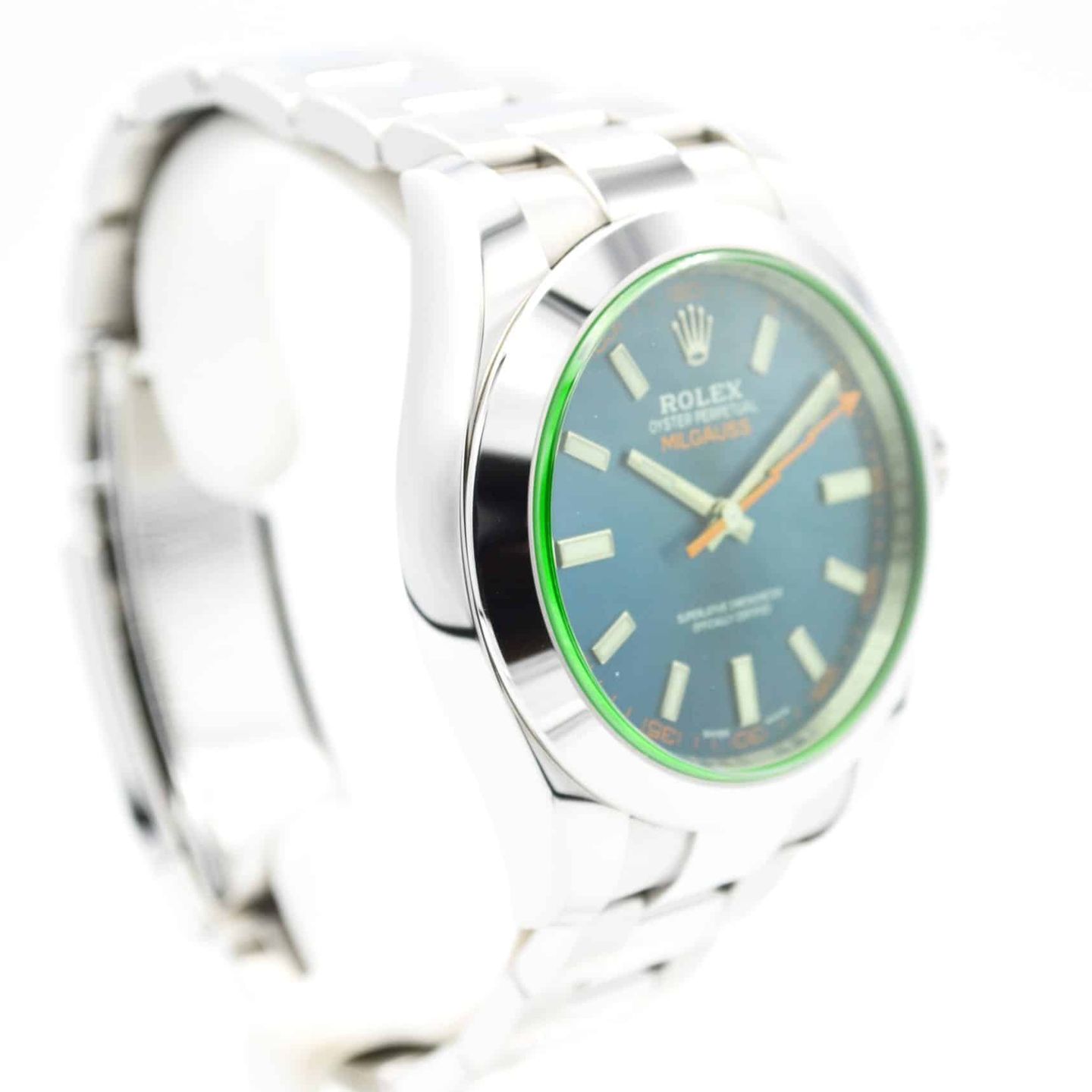 Rolex Milgauss 116400GV (2021) - Blauw wijzerplaat 40mm Staal (6/7)