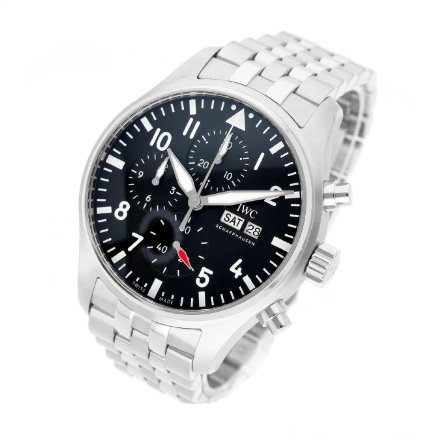 IWC Pilot Chronograph IW378002 (2025) - Black dial 43 mm Steel case (2/5)