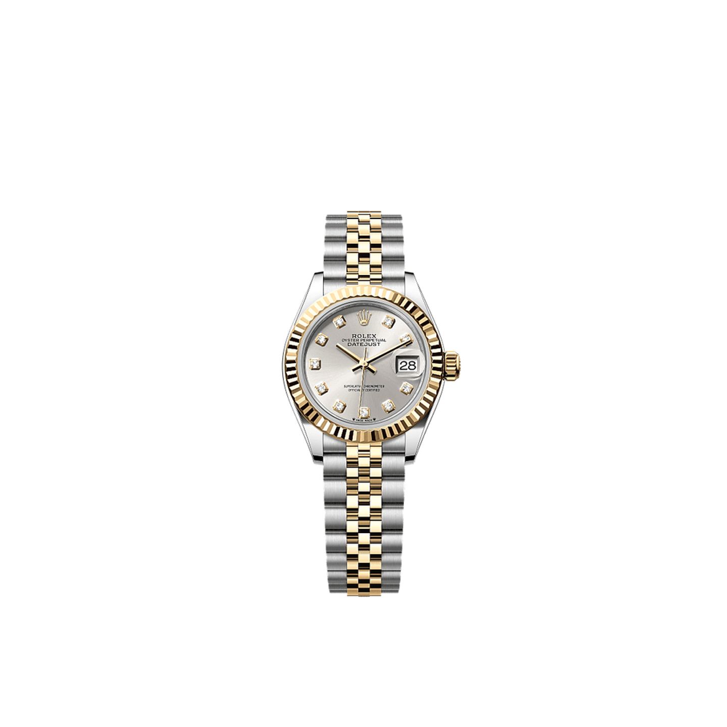 Rolex Lady-Datejust 279173 (2025) - Zilver wijzerplaat 28mm Goud/Staal (1/1)