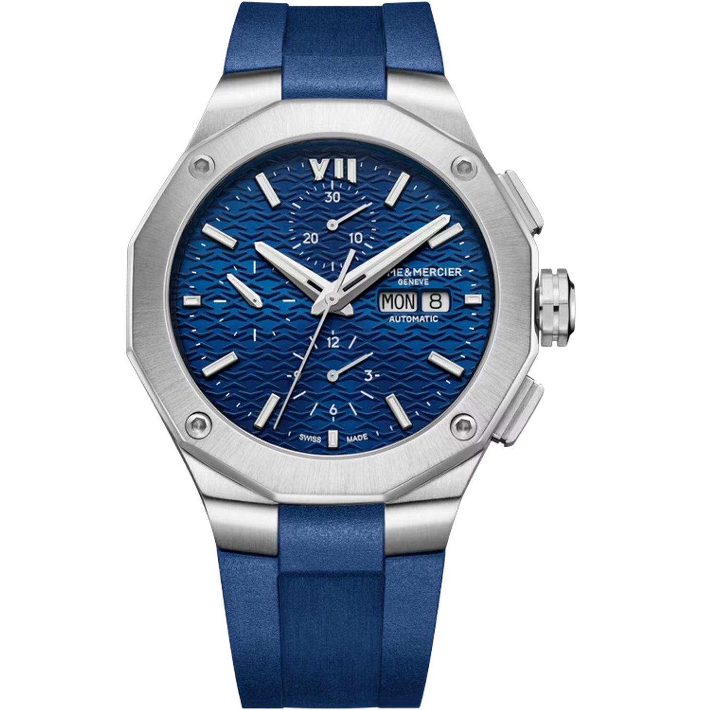 Baume & Mercier Riviera M0A10623 (2026) - Blauw wijzerplaat 43mm Staal (1/1)