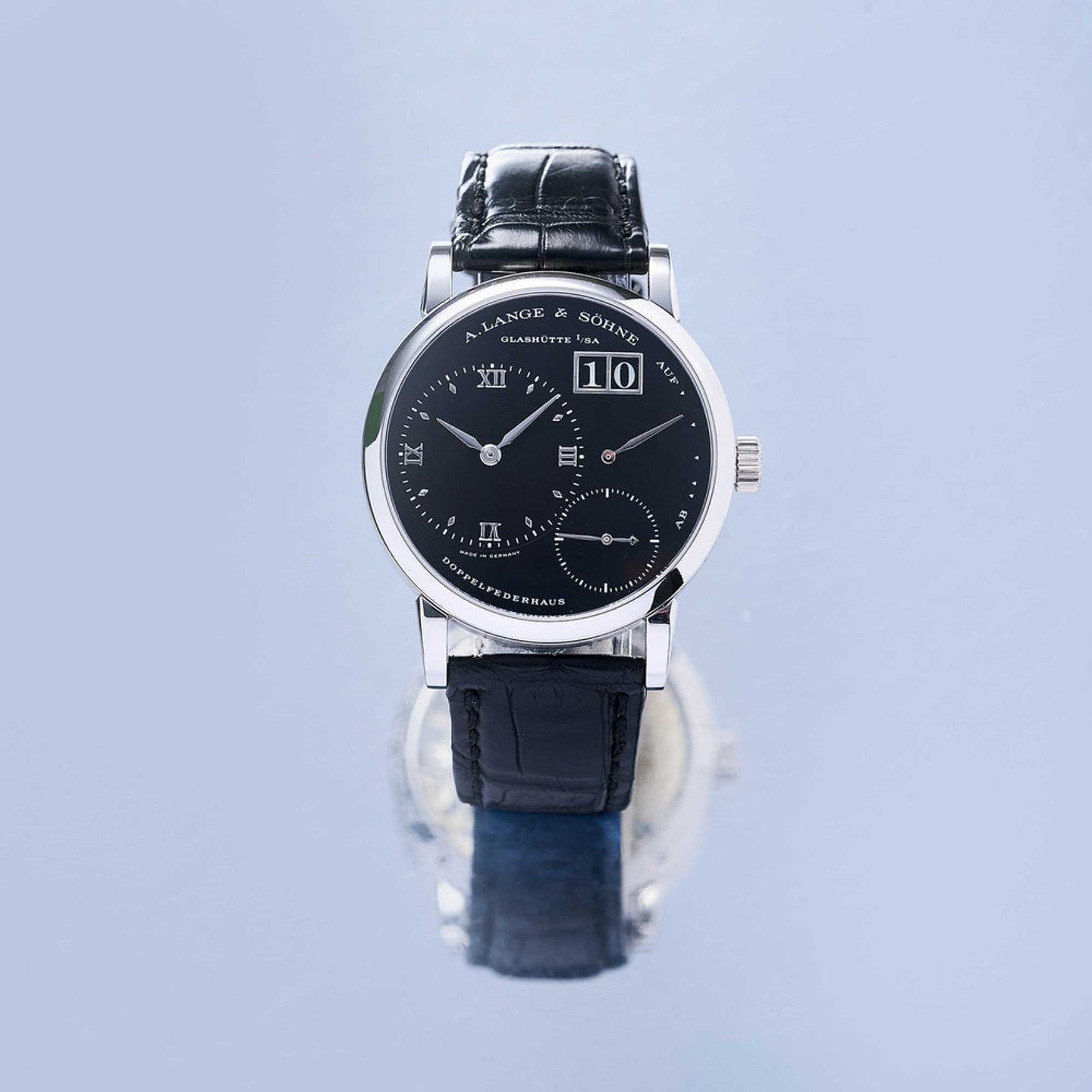 A. Lange & Söhne Little Lange 1 111.035 (2000) - Black dial 36 mm Platinum case (1/8)