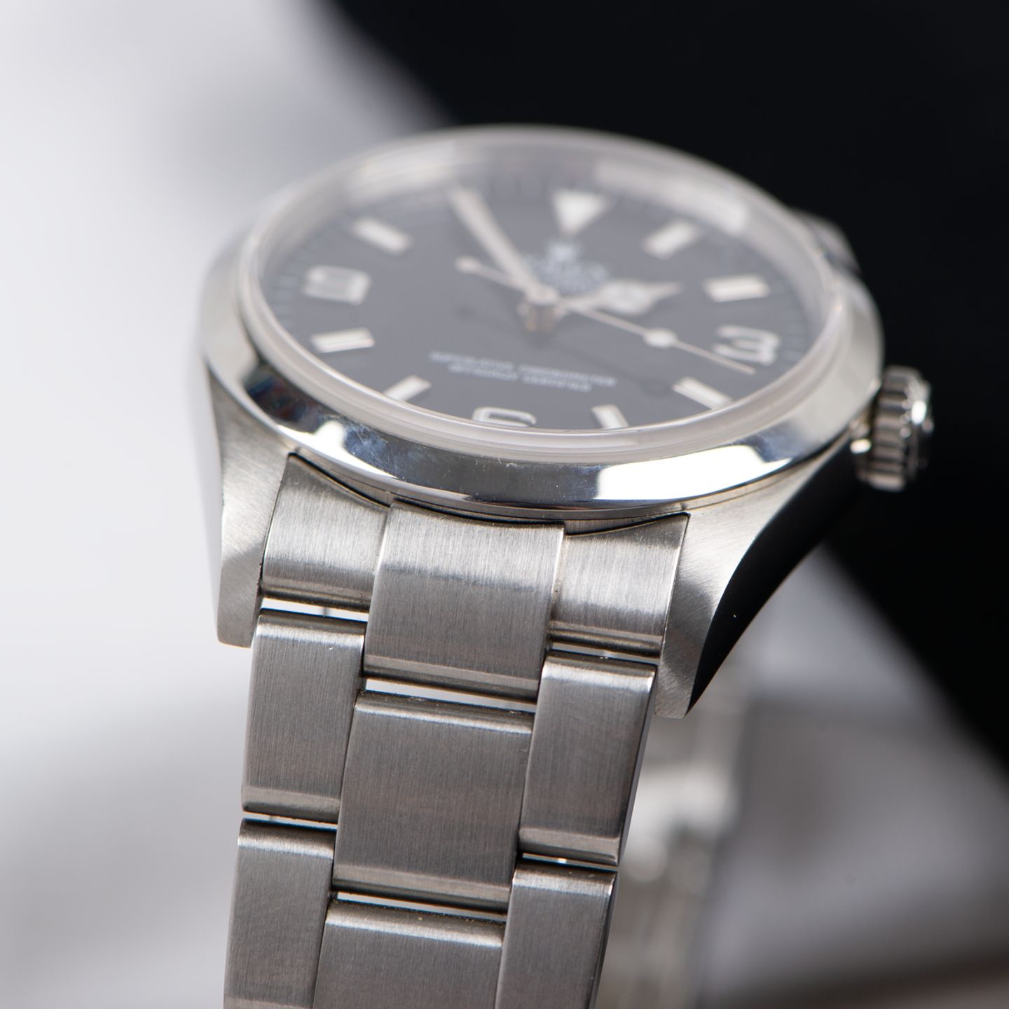 Rolex Explorer 114270 (2004) - Zwart wijzerplaat 36mm Staal (5/8)