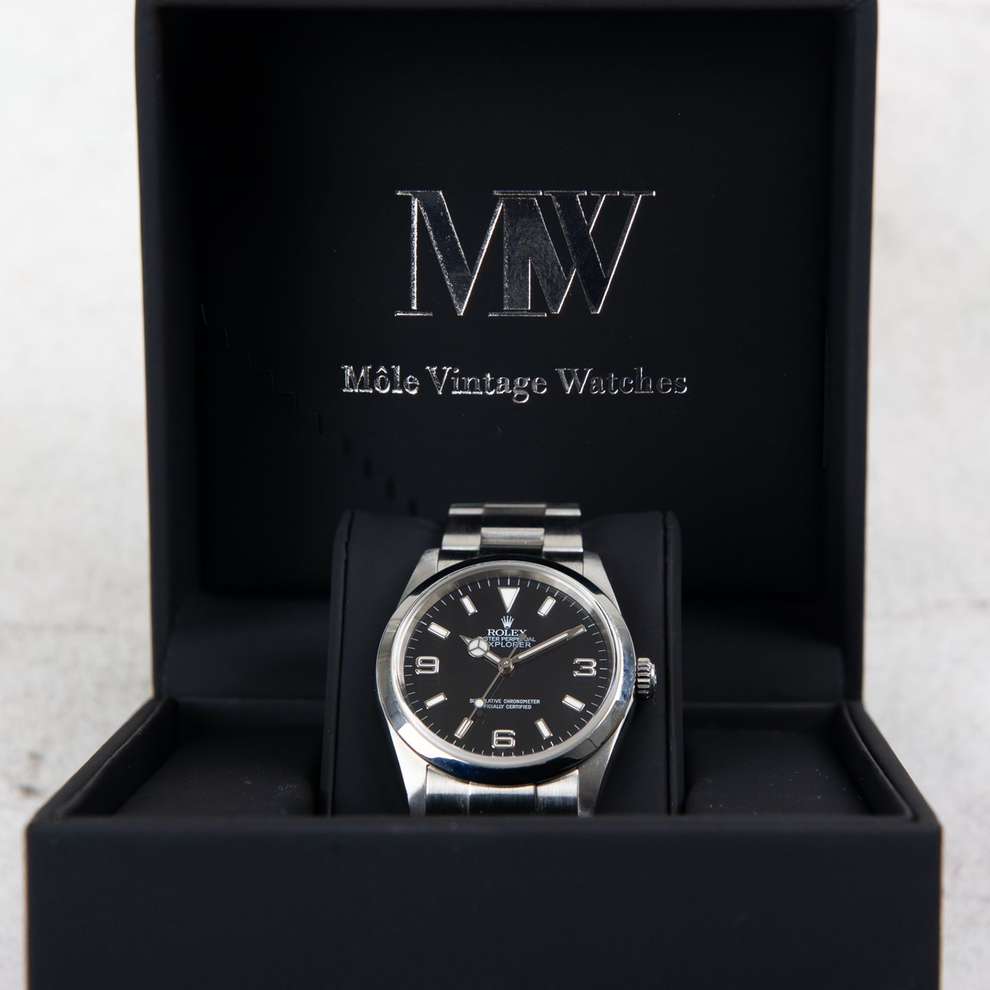 Rolex Explorer 114270 (2004) - Black dial 36 mm Steel case (8/8)