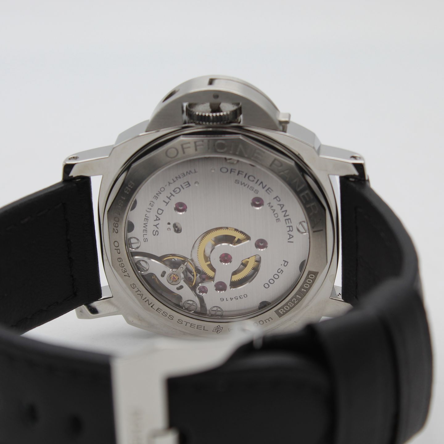 Panerai Luminor Marina 8 Days PAM00563 (2018) - White dial 44 mm Steel case (6/8)