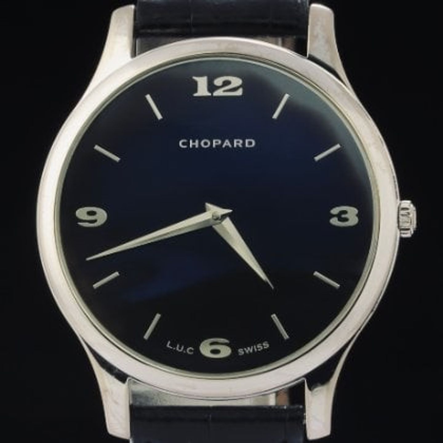 Chopard L.U.C 161902-1001 (2018) - Black dial 39 mm White Gold case (1/6)