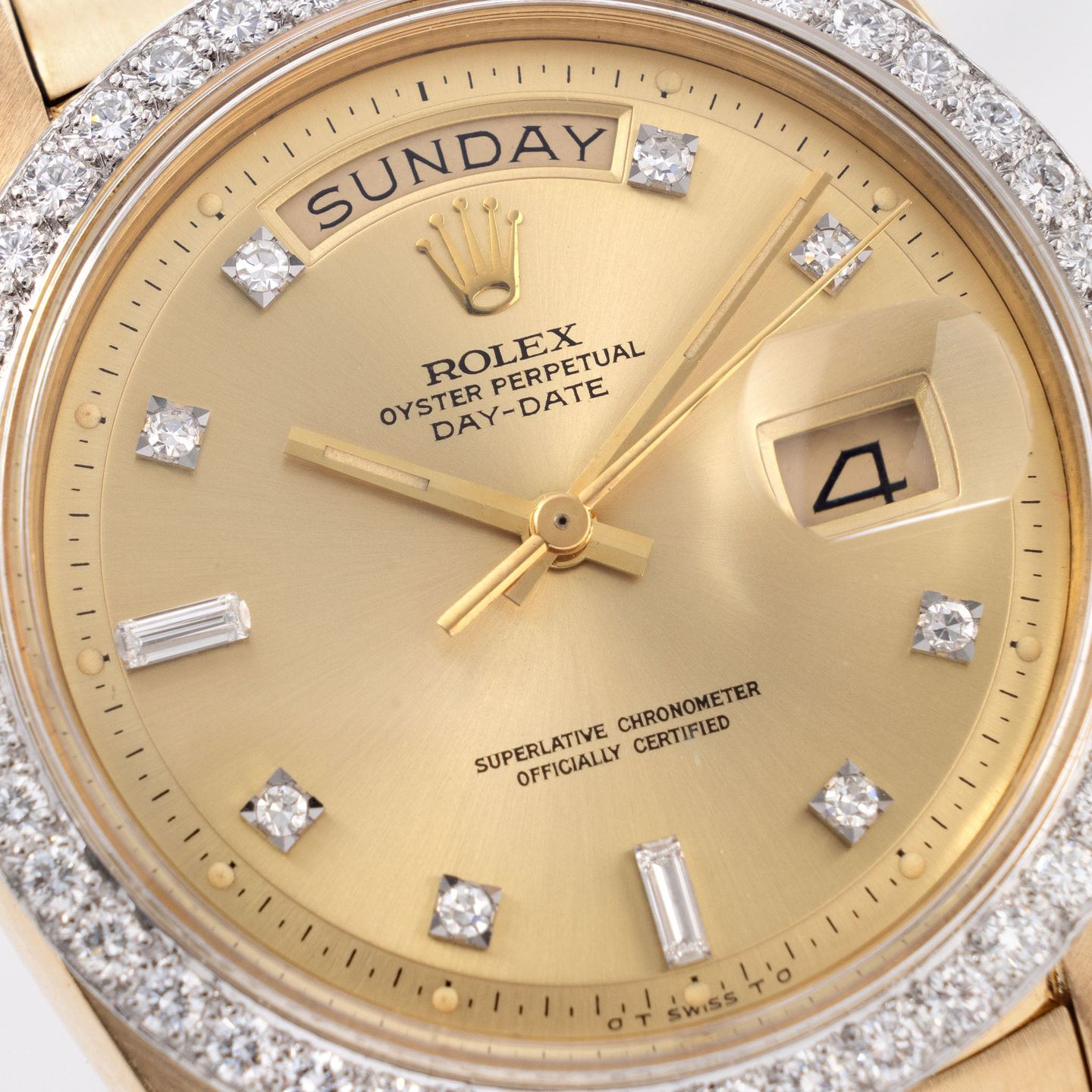 Rolex Day-Date 1804 (1975) - Champagne dial 36 mm White Gold case (2/8)